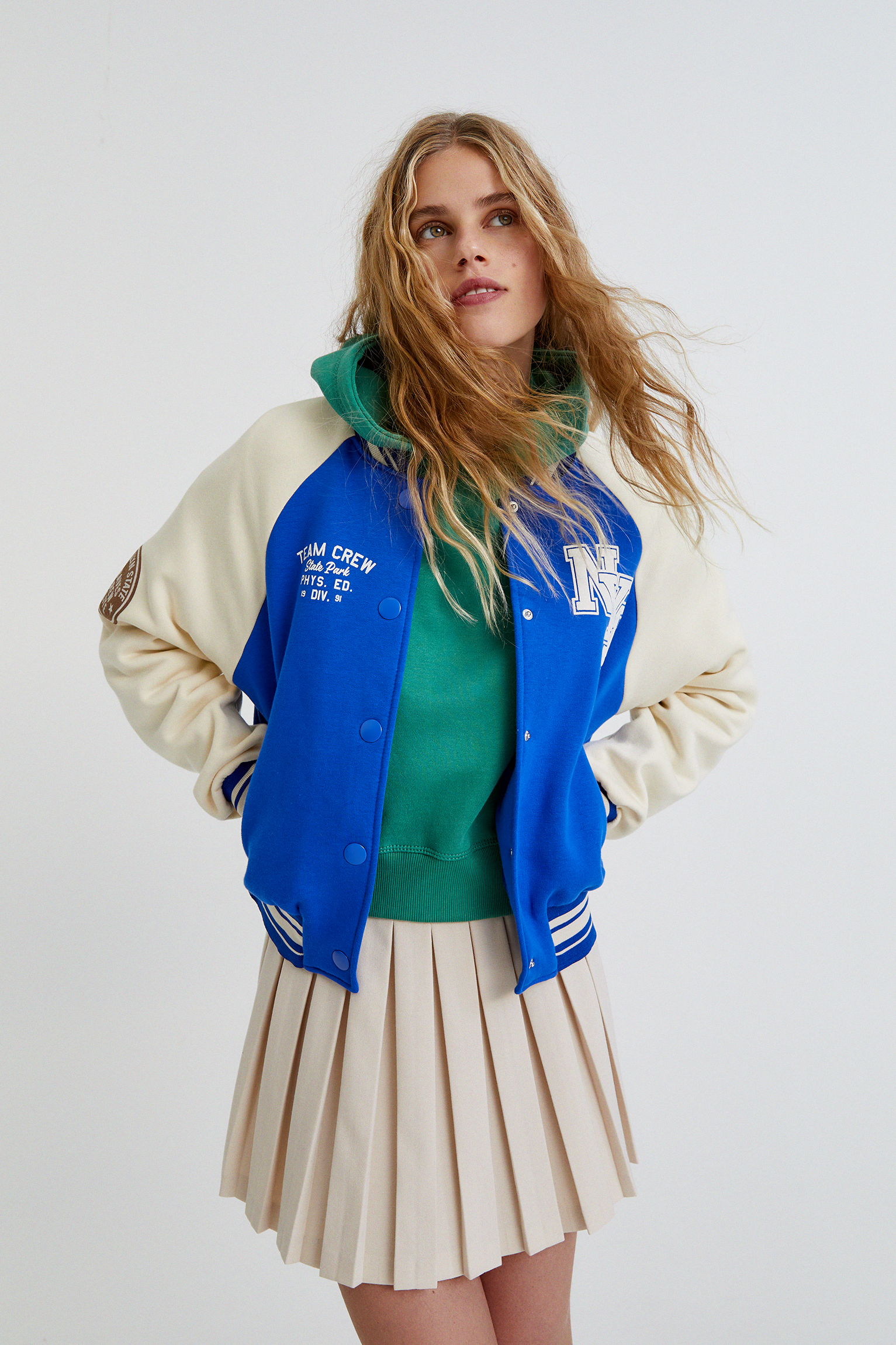 pull and bear varsity jacket