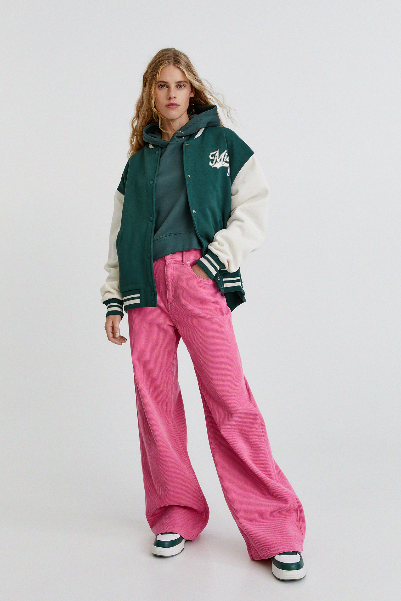 pull&bear green jacket