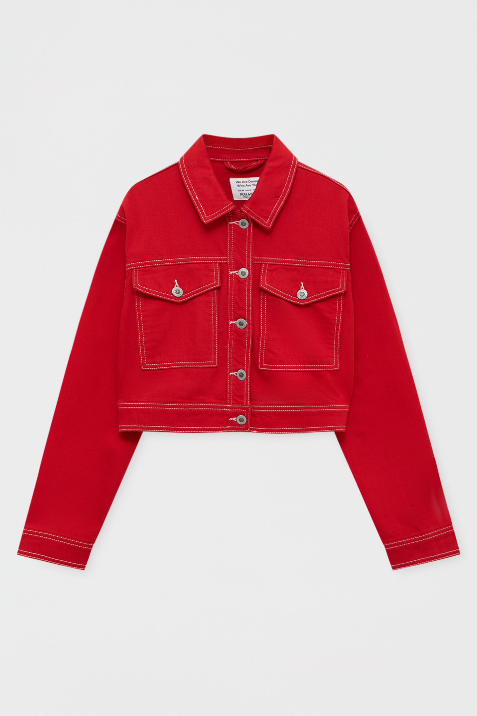 Chamarra roja - PULL\u0026BEAR