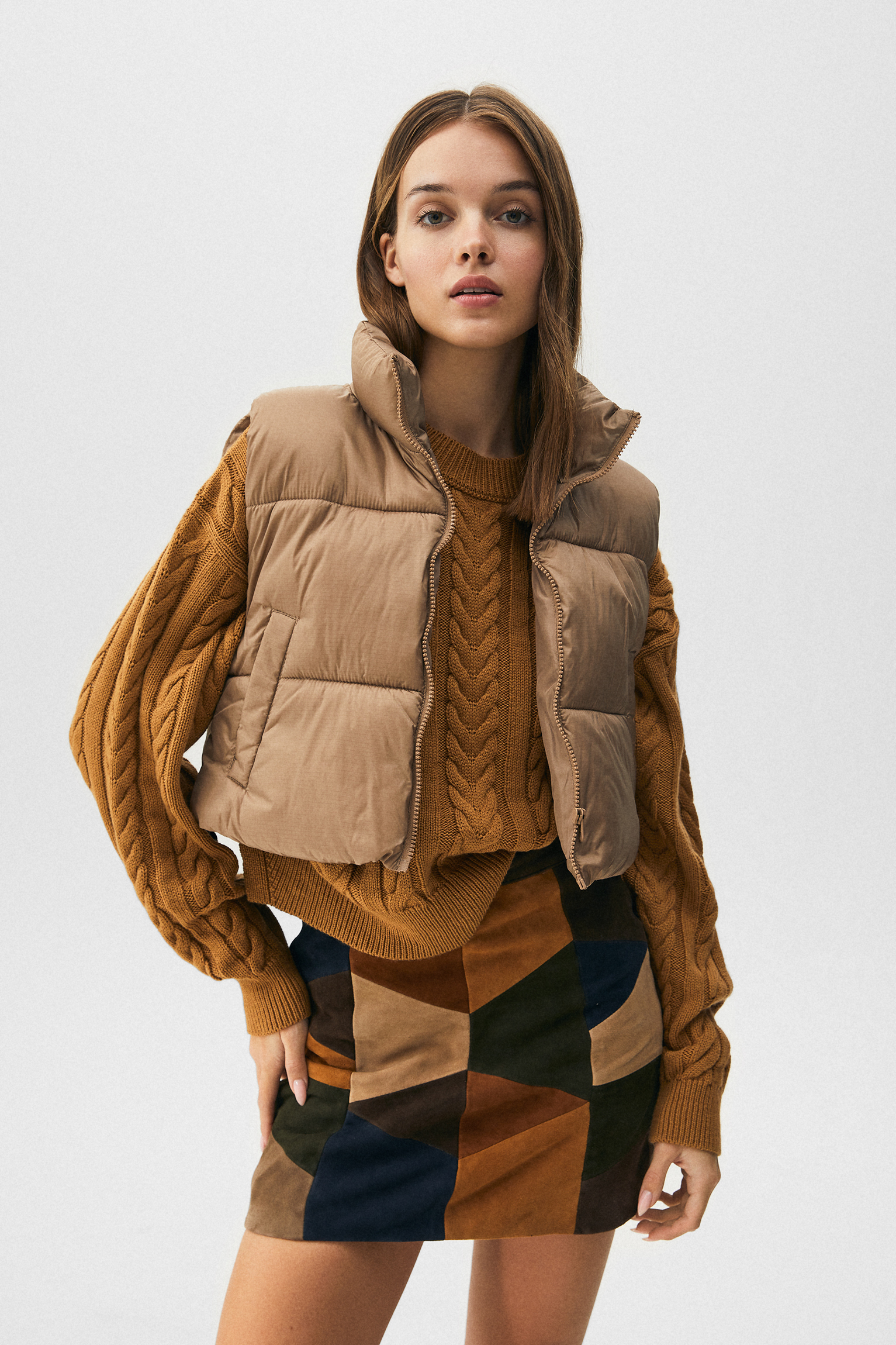 nylon puffer vest