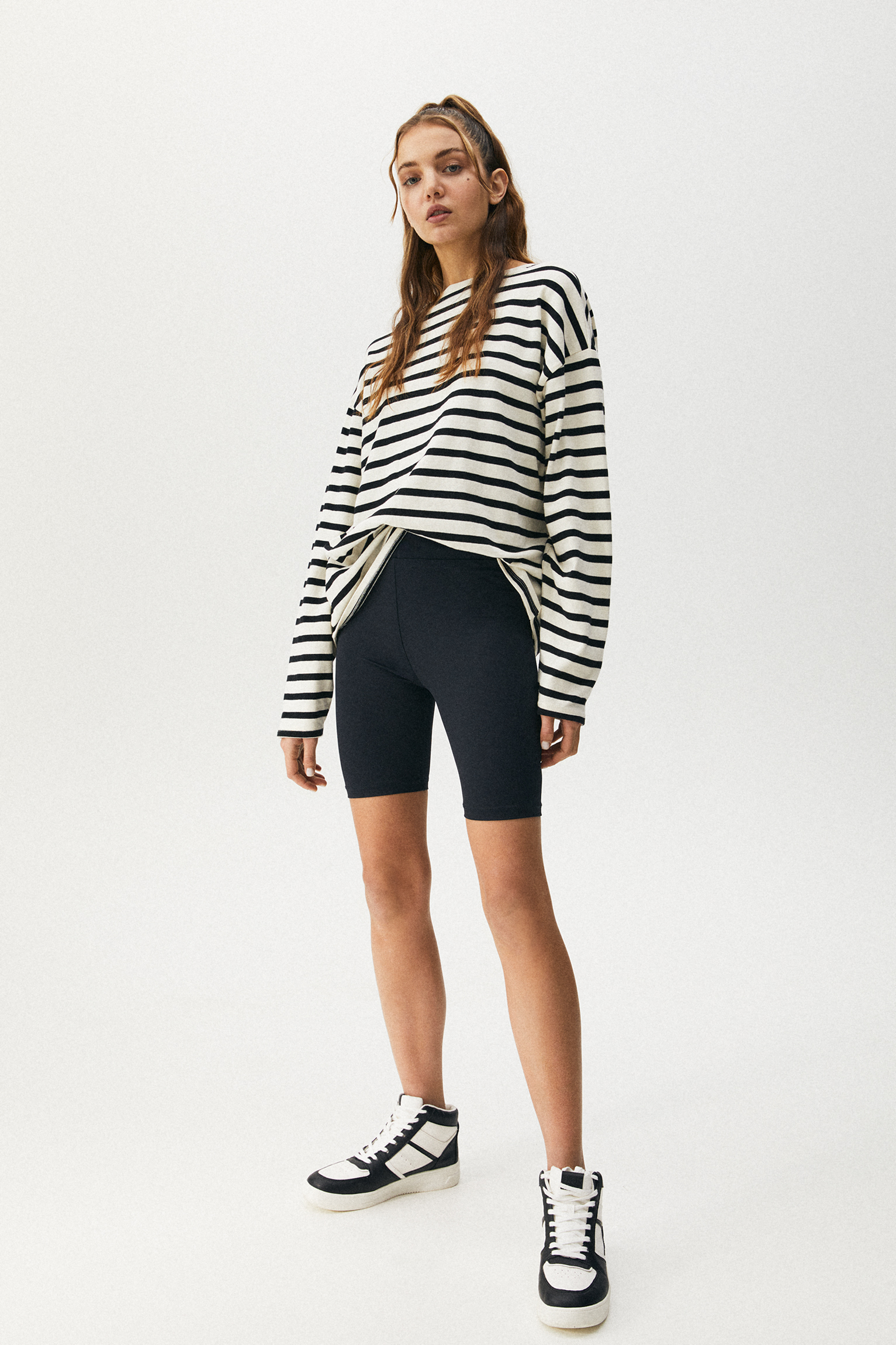 Pantalón ciclista negro seamless - PULL\u0026BEAR