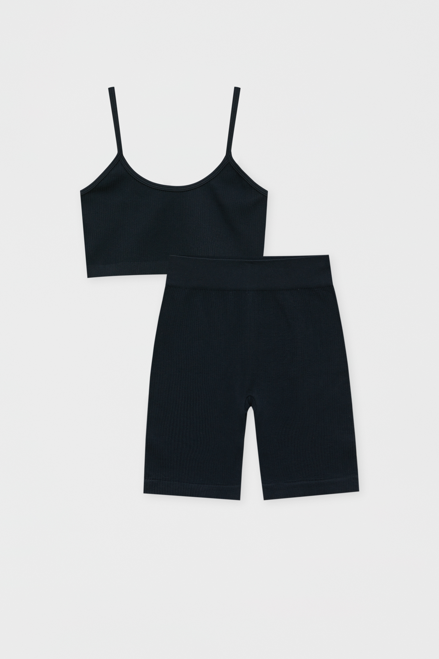 Pack top y pantalón ciclista canalé - PULL\u0026BEAR