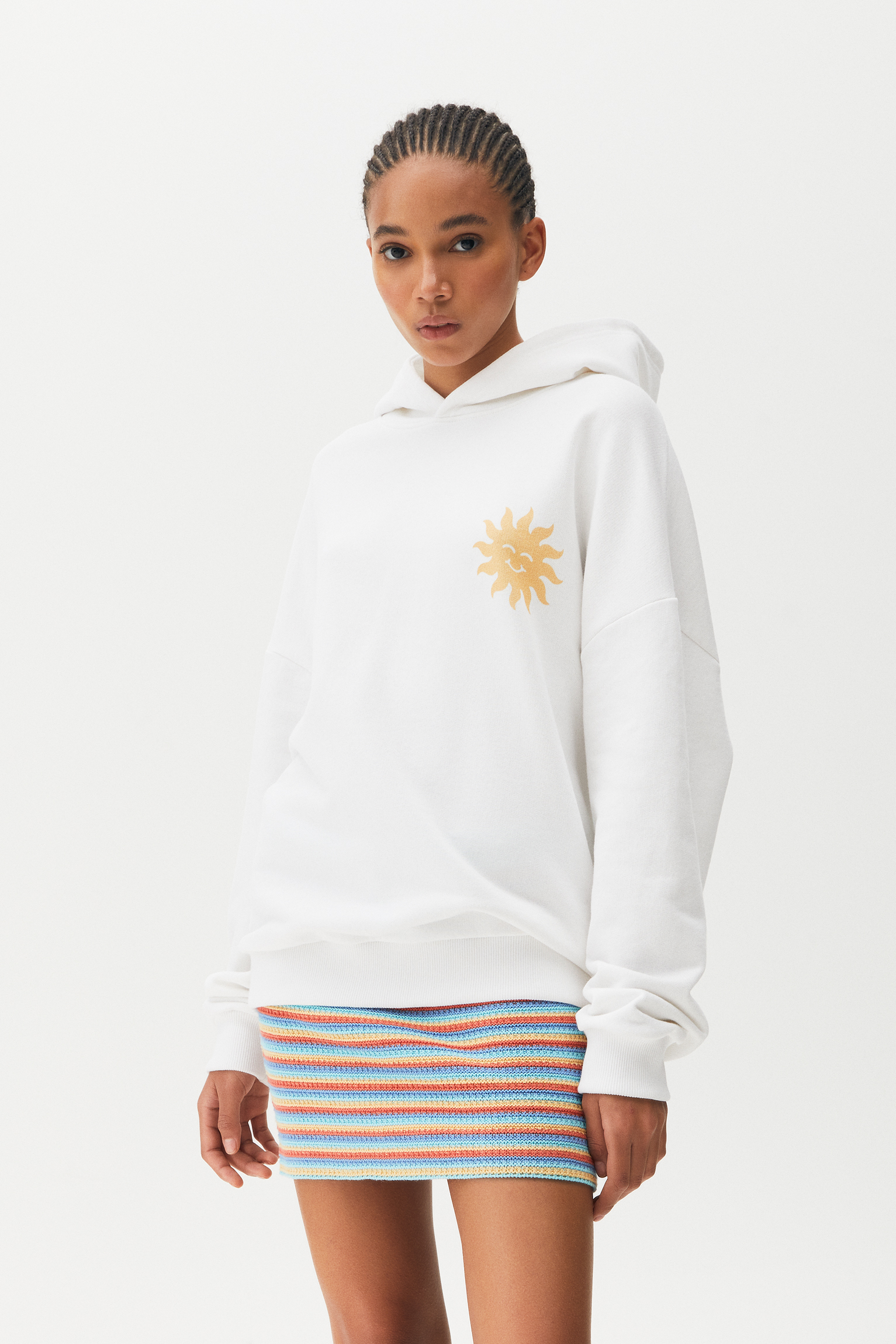 Sudadera oversize print - PULL\u0026BEAR