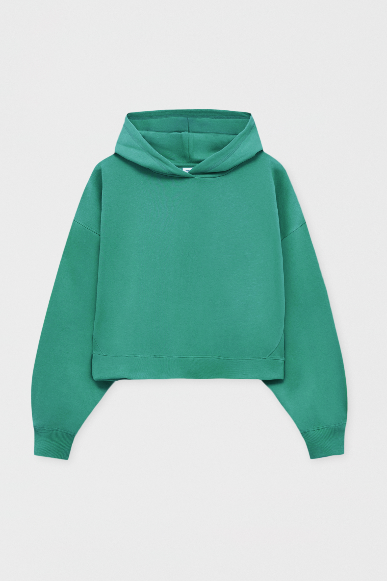 basic green hoodie