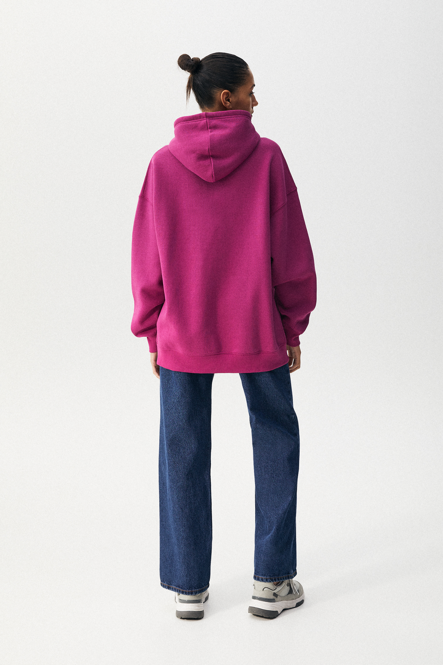 Sudadera oversize con capucha - PULL\u0026BEAR