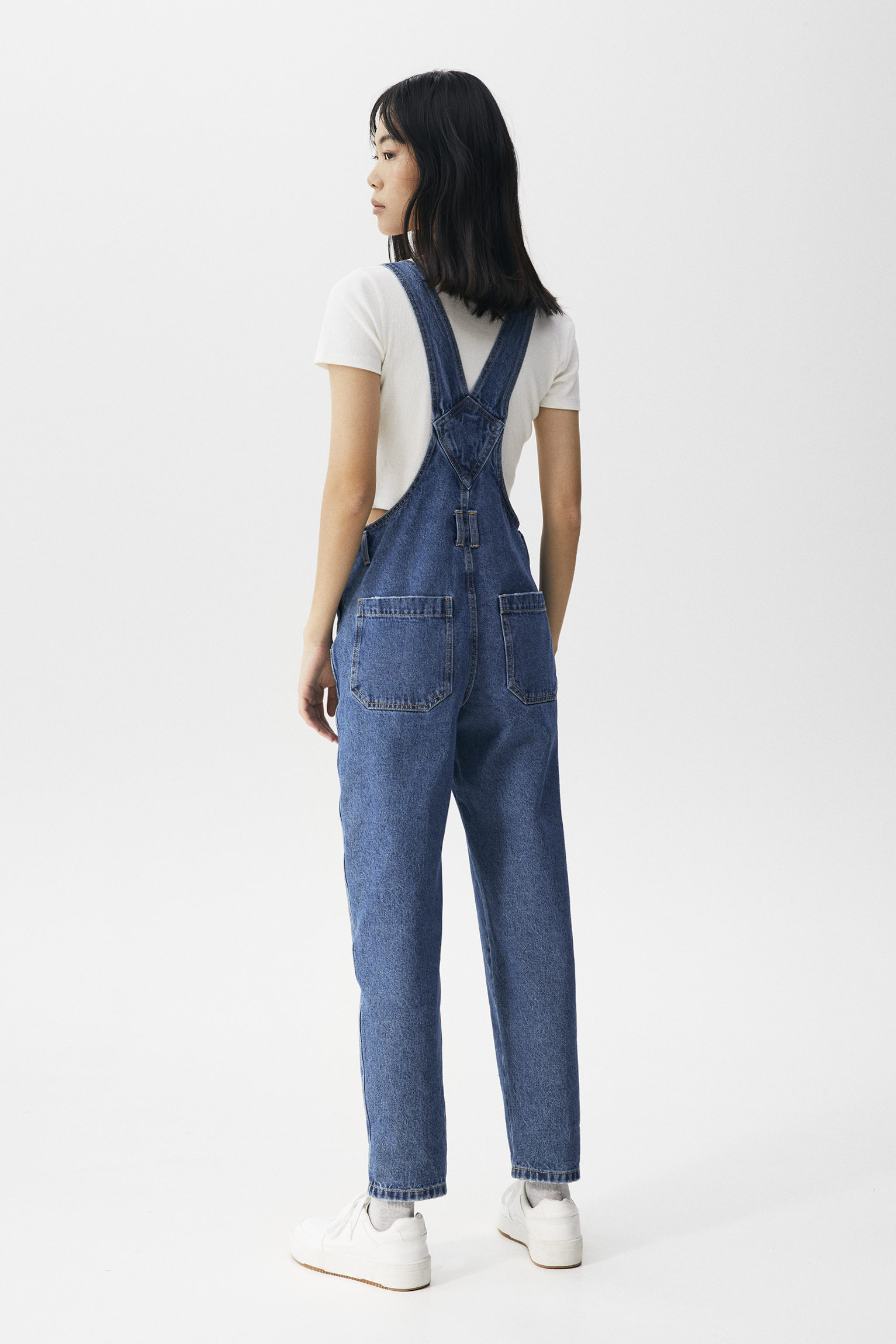 Peto vaquero largo básico - PULL\u0026BEAR