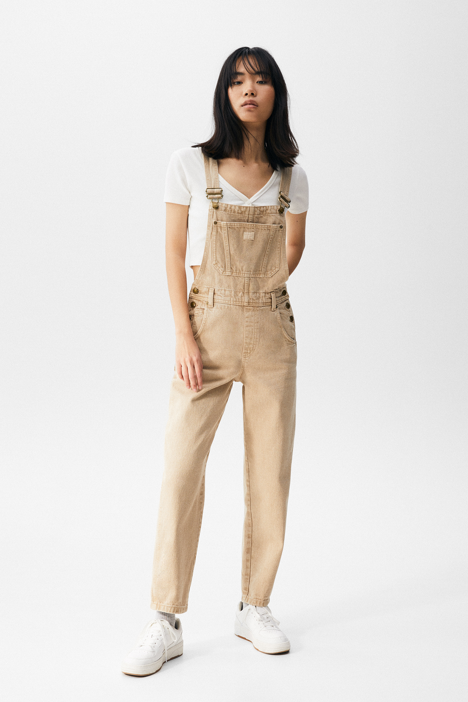 Peto vaquero largo color - PULL\u0026BEAR