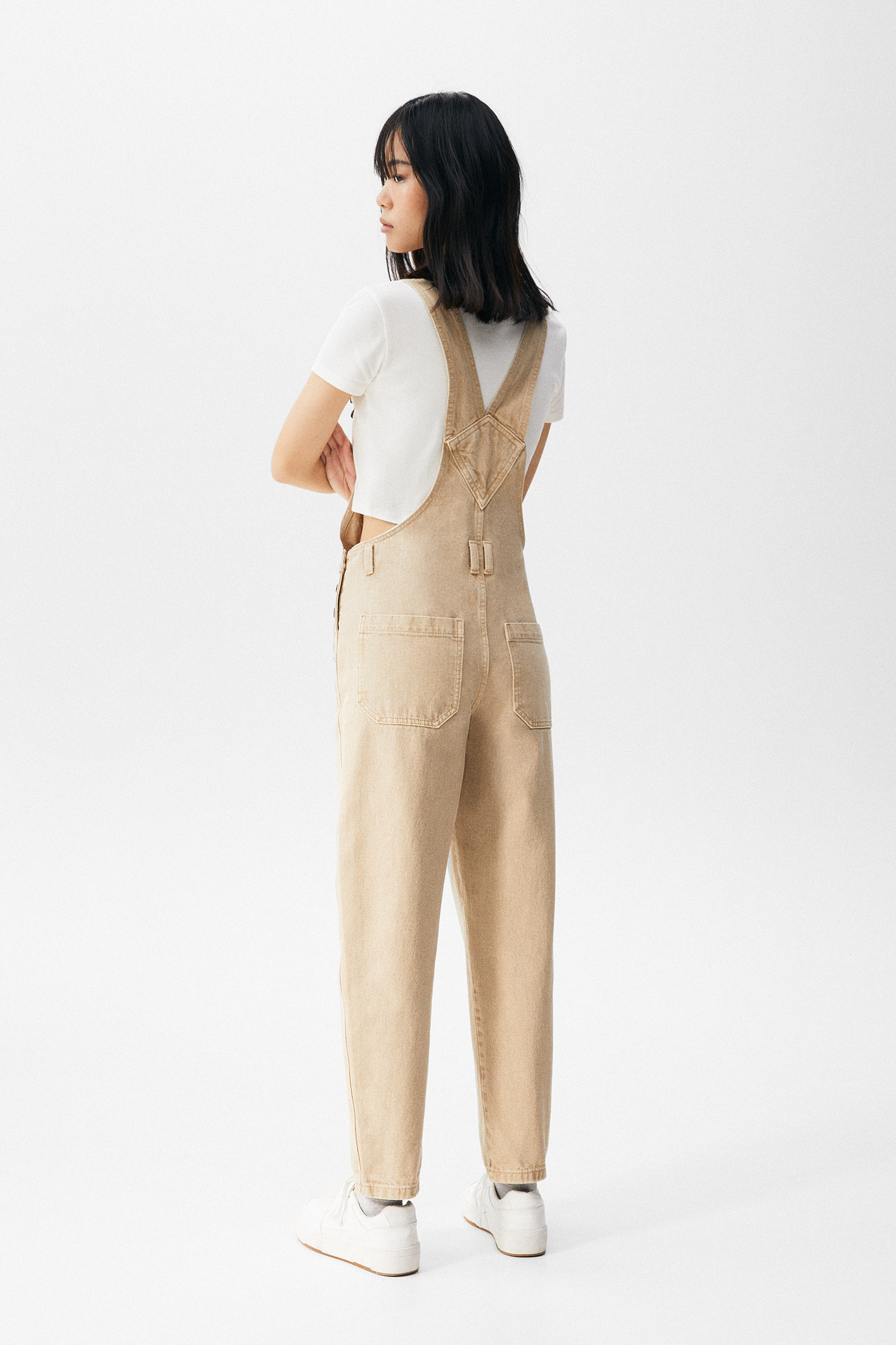 Peto vaquero largo color - PULL\u0026BEAR