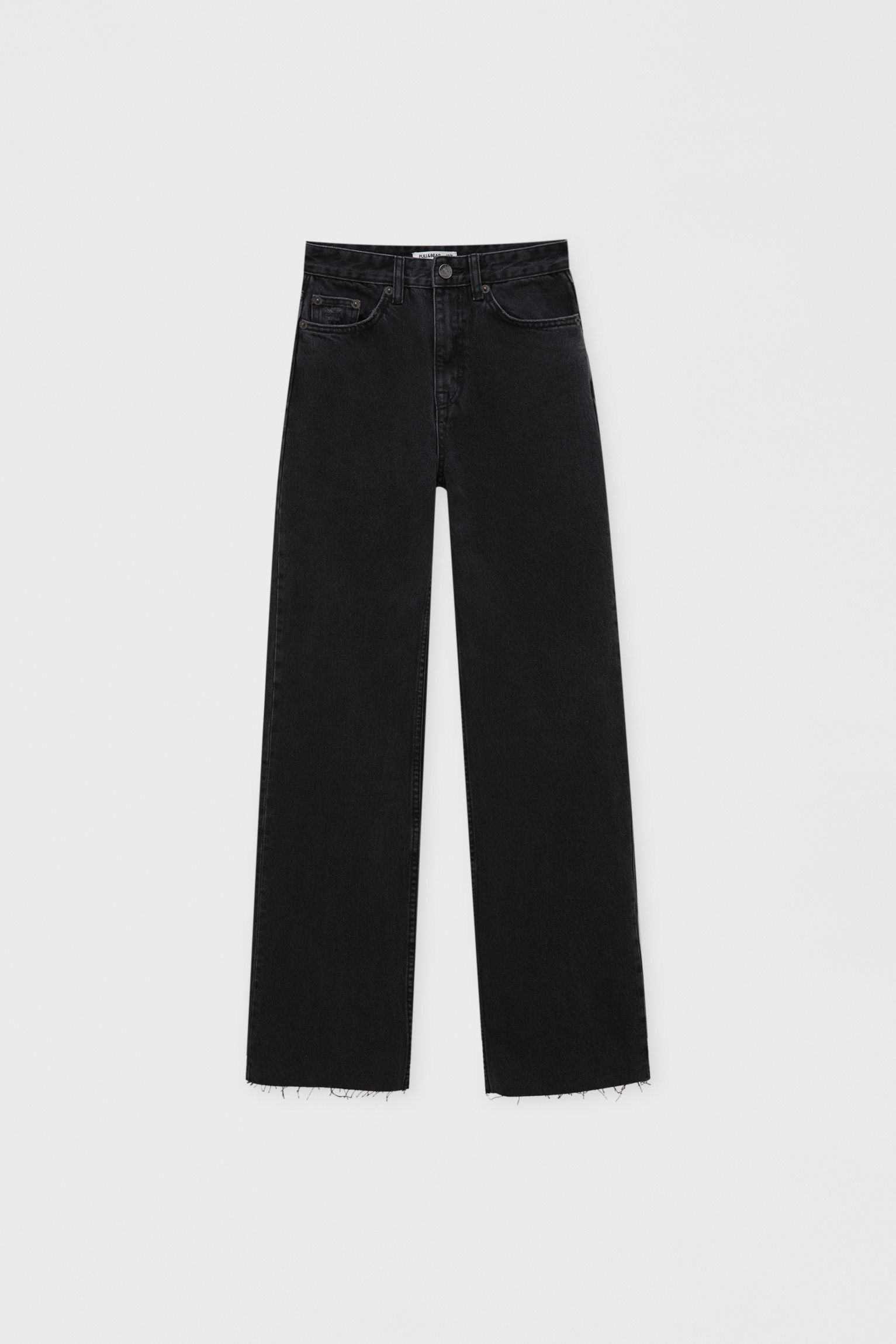 Jeans rectos tiro alto - PULL\u0026BEAR