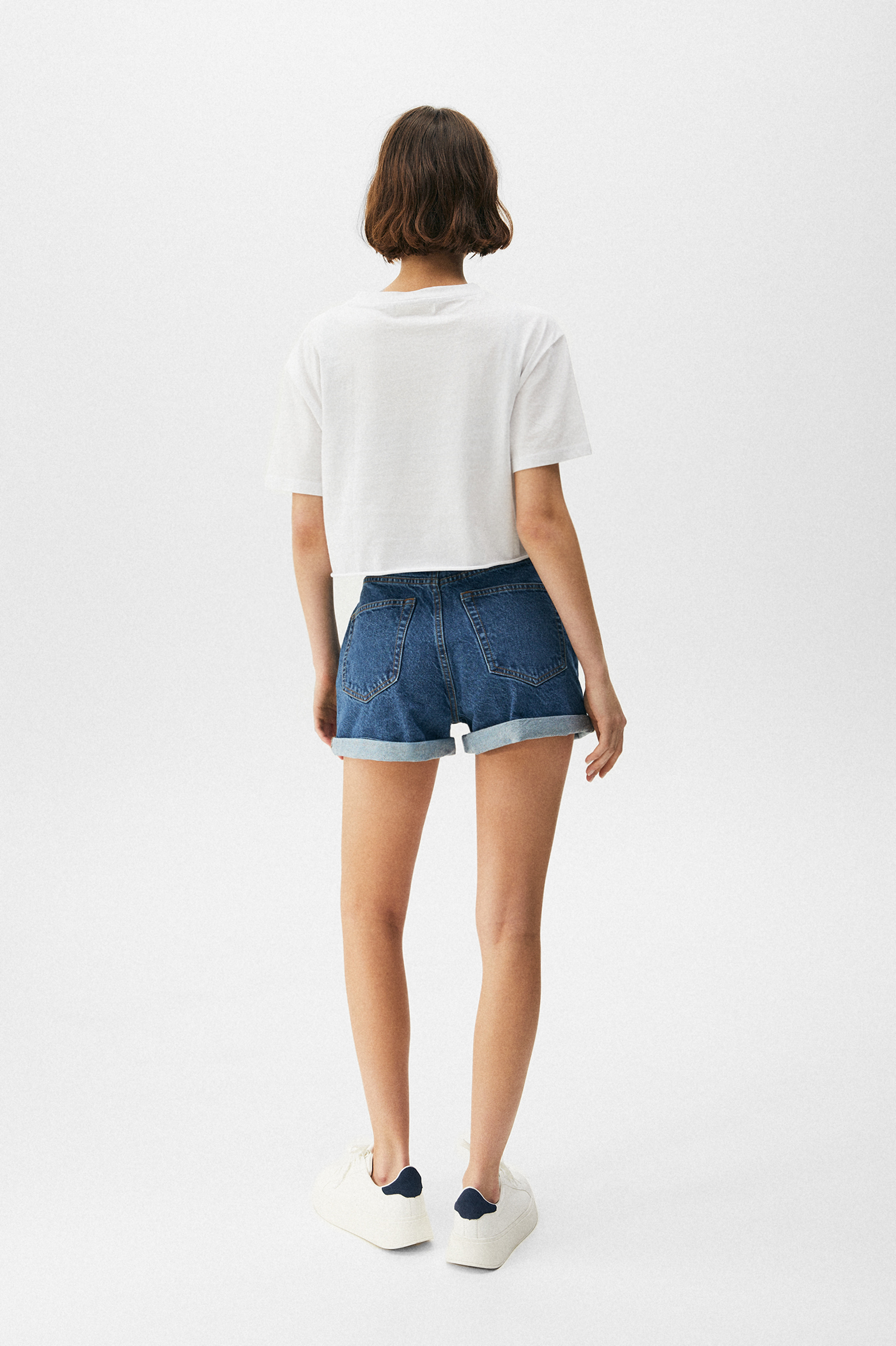 Short vaquero mom fit - PULL\u0026BEAR