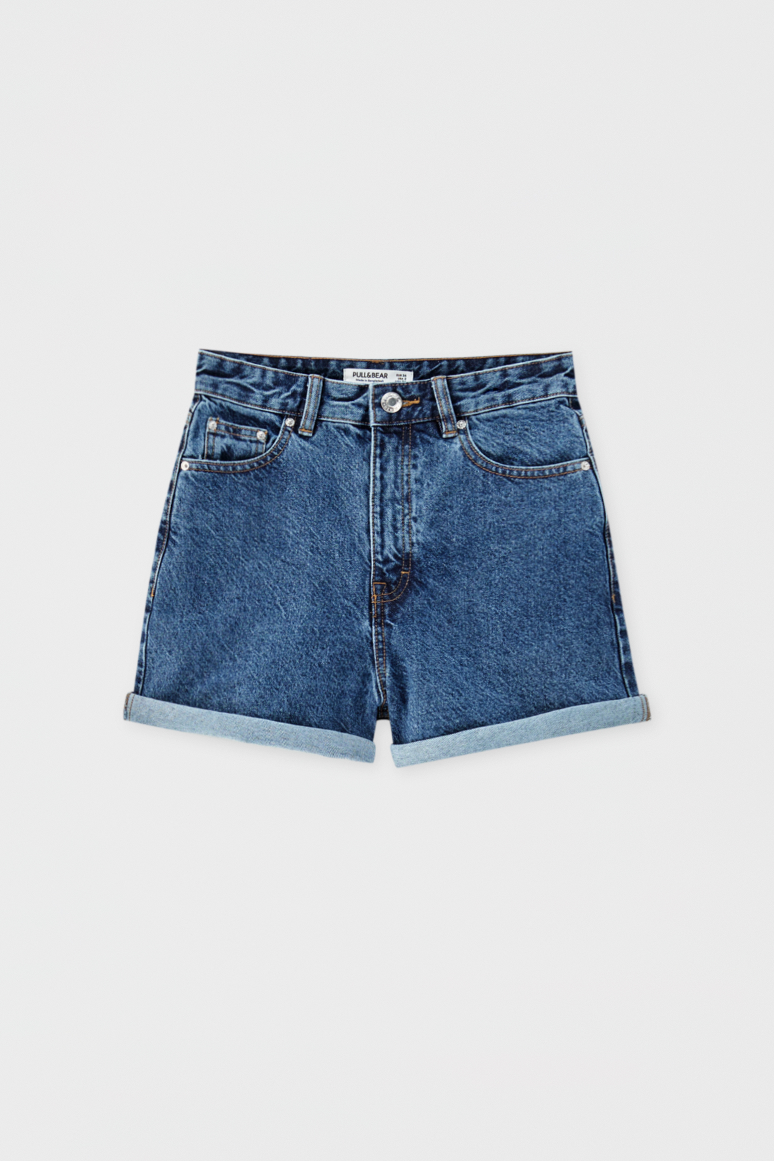 Short vaquero mom fit - PULL\u0026BEAR