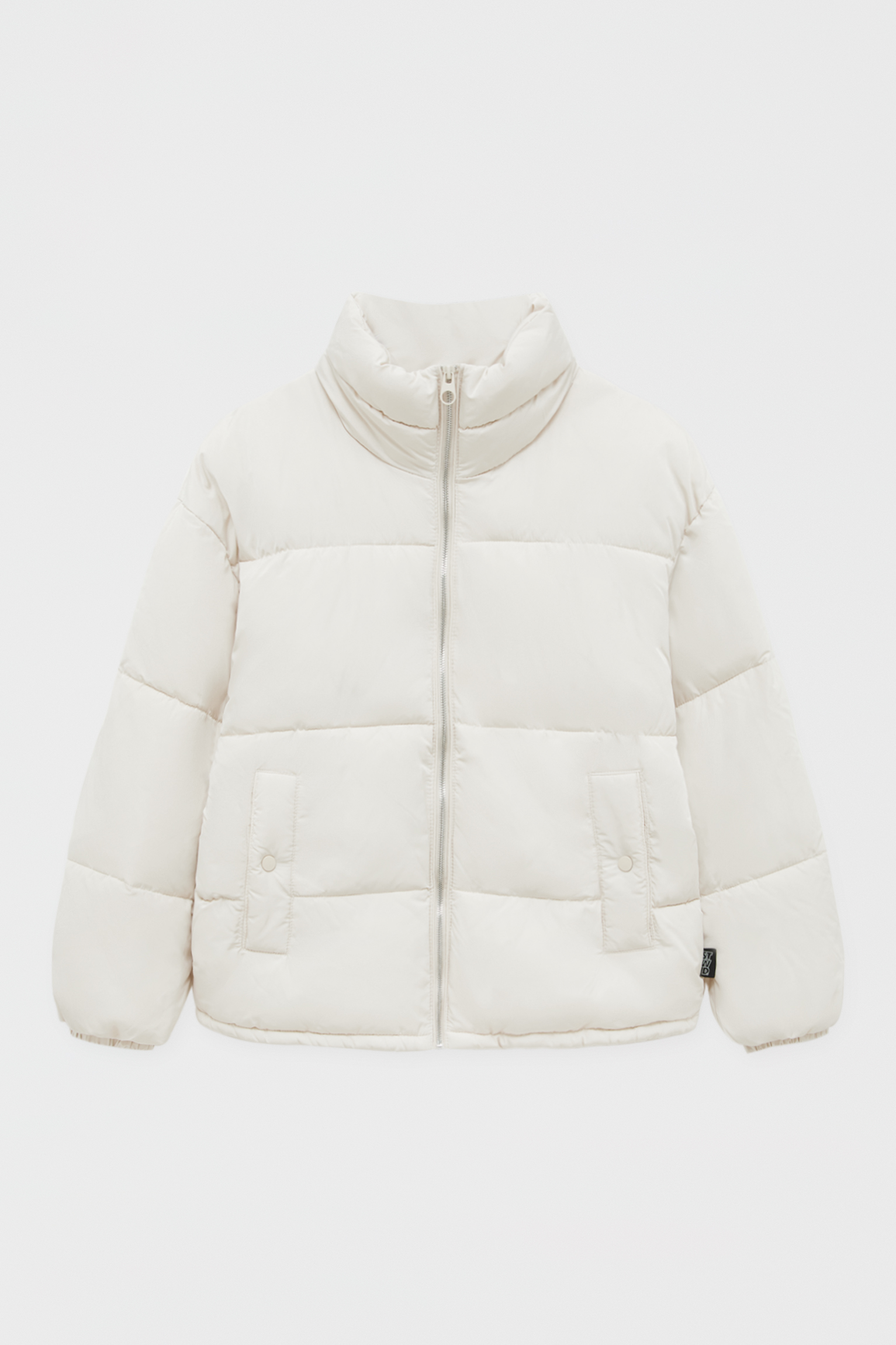pull and bear high collar puffer jacket
