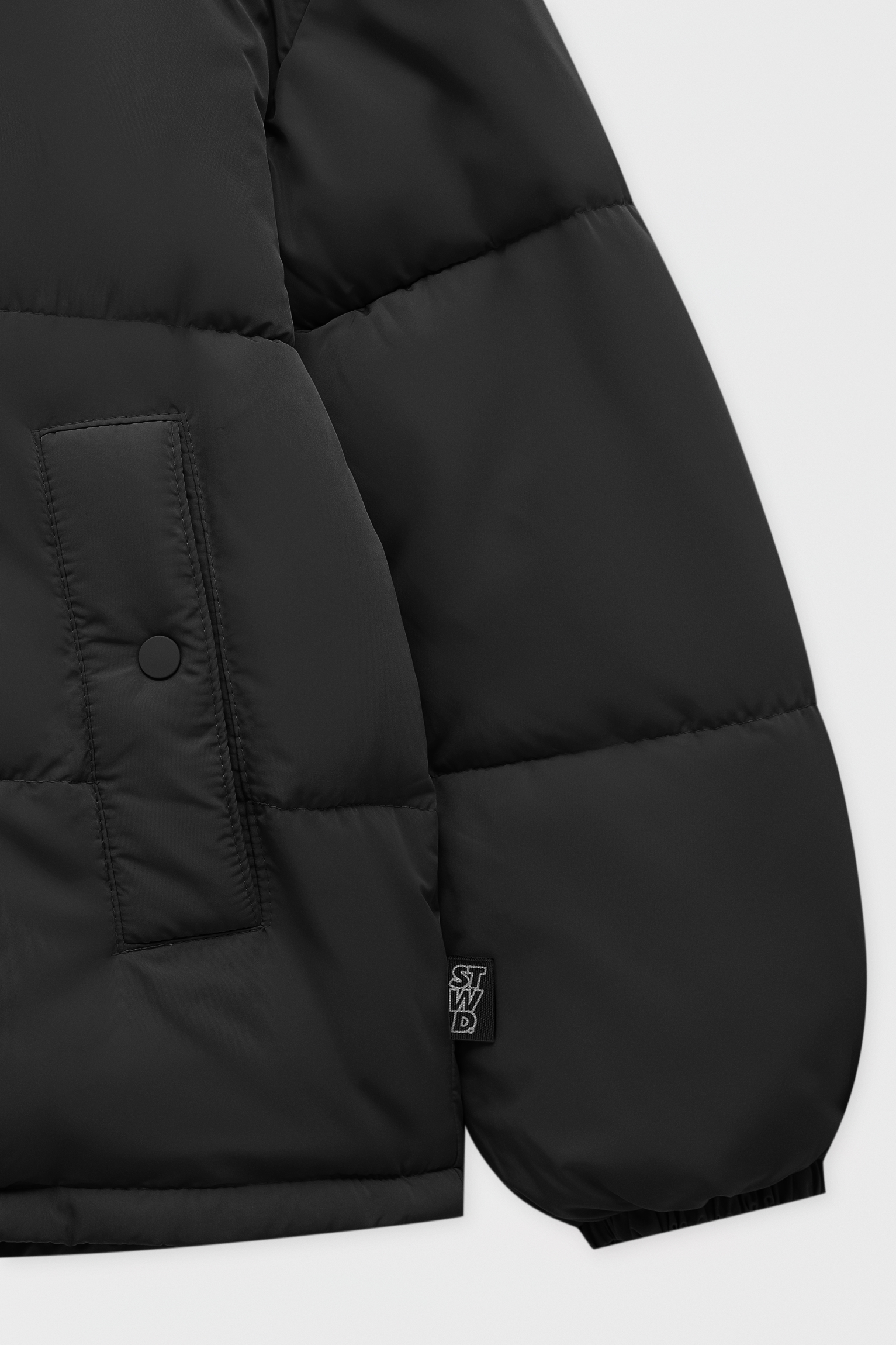 pull and bear high collar puffer jacket