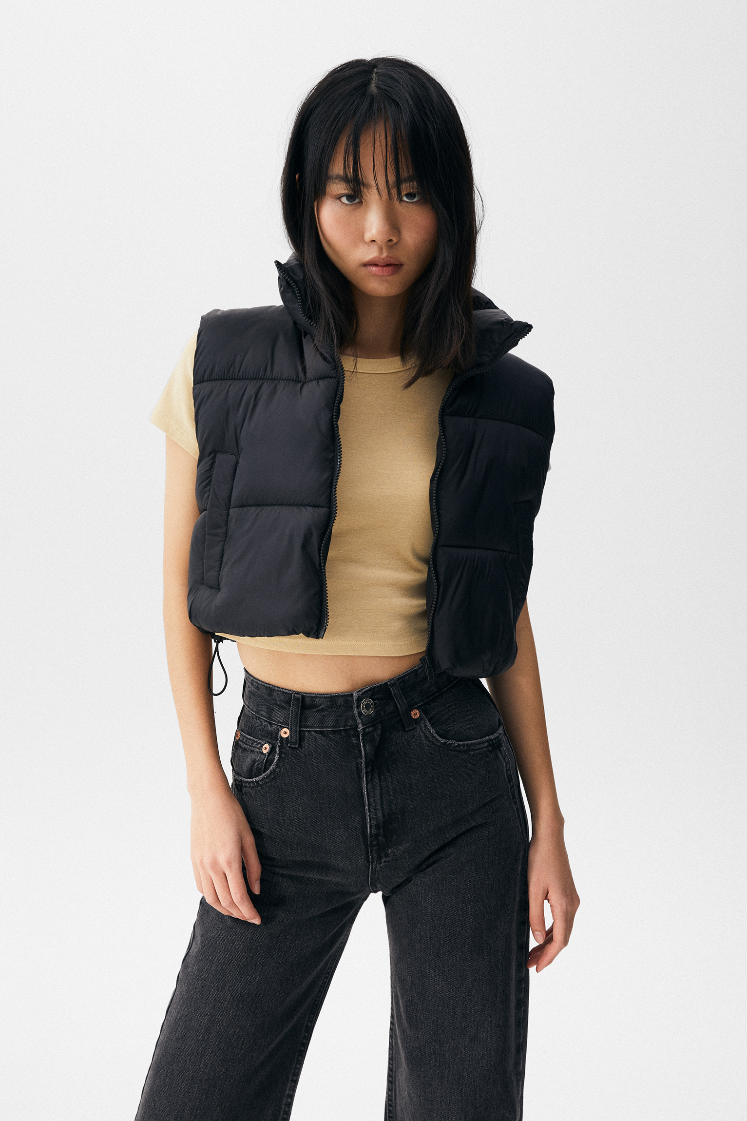 Chaleco acolchado corto - PULL\u0026BEAR
