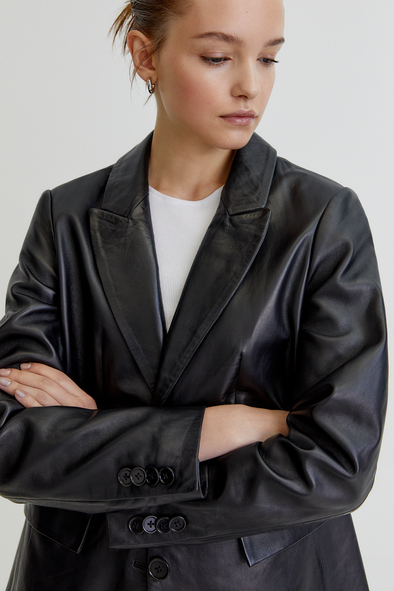 Blazer piel limited edition - PULL\u0026BEAR