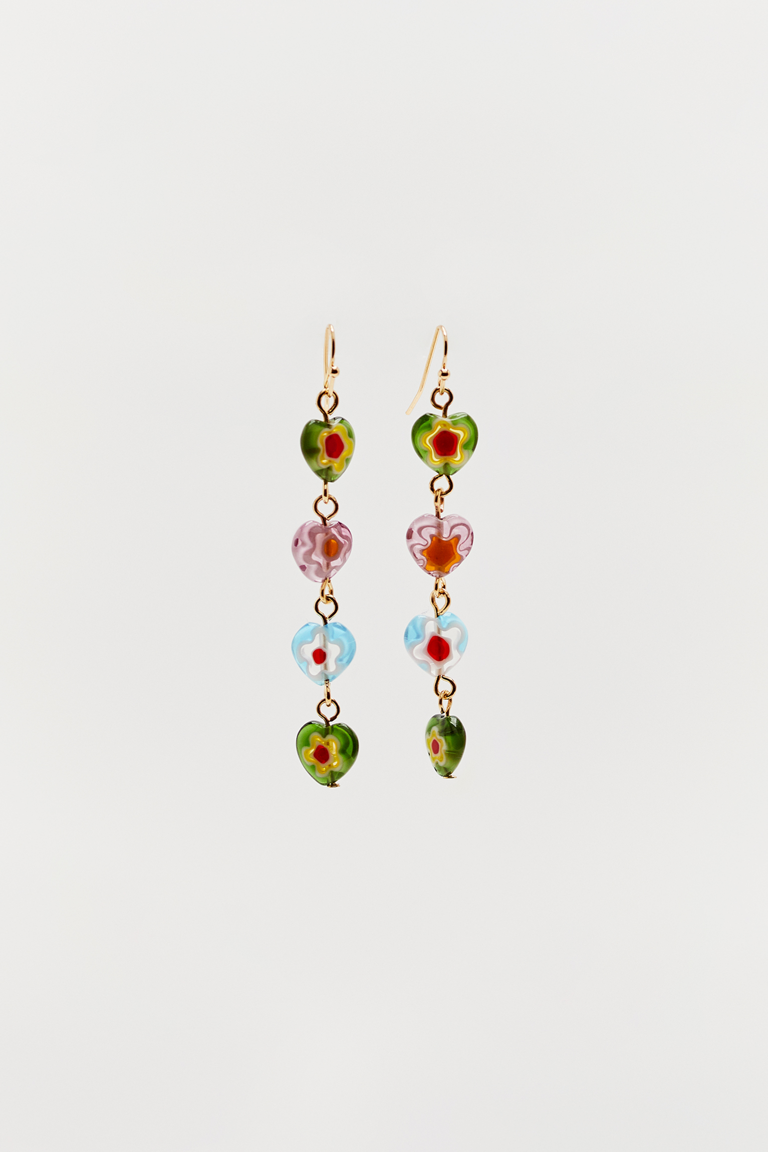 Pendientes colgantes corazones - PULL\u0026BEAR