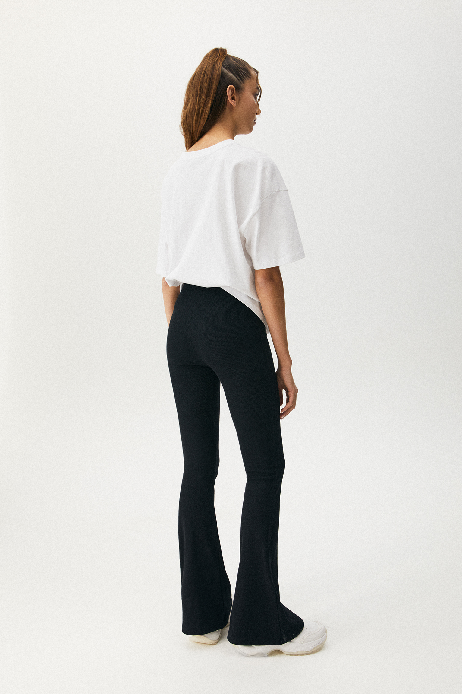 black stretch bell bottoms