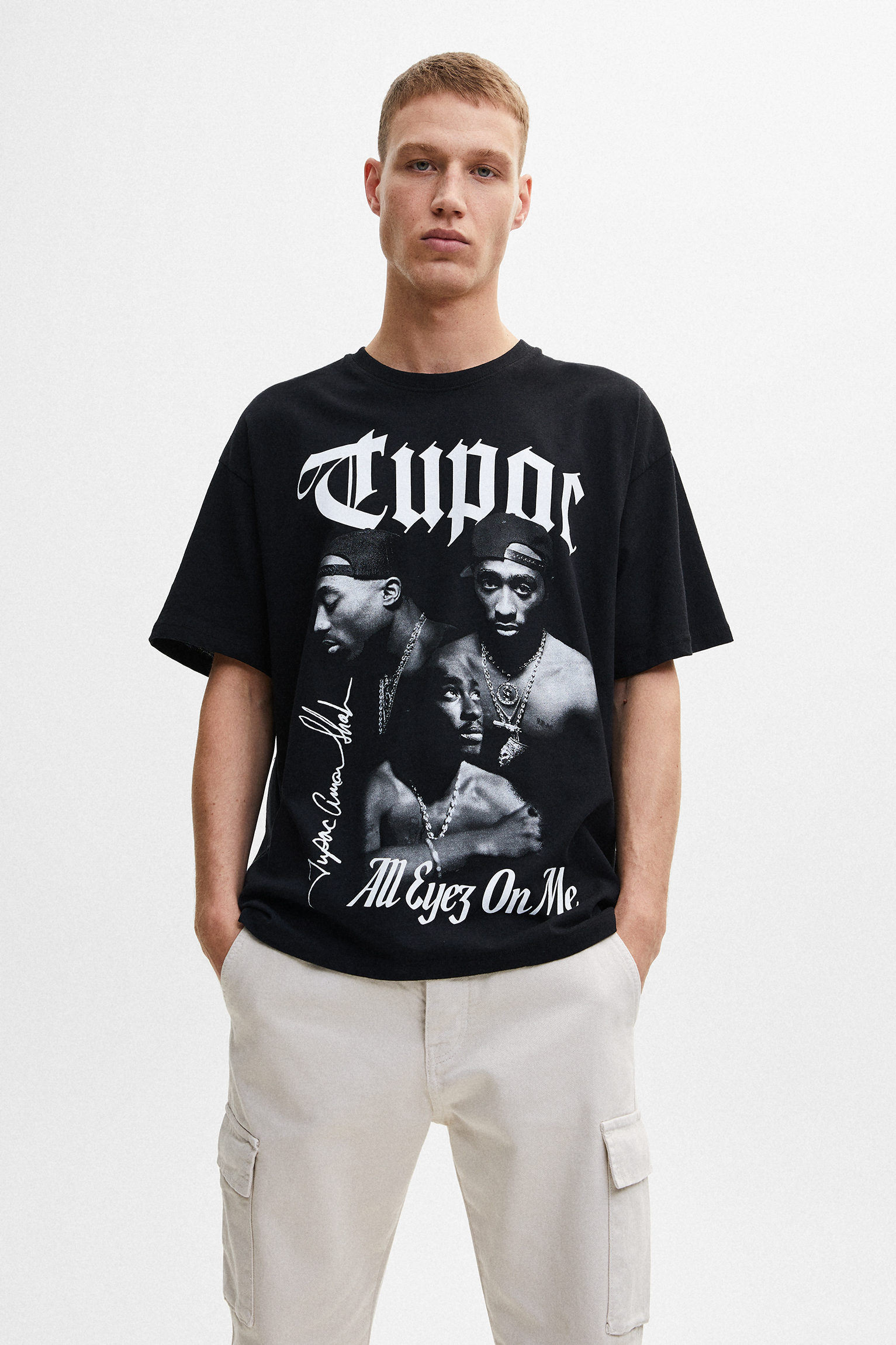 Camiseta Tupac All Eyez On Me - PULL\u0026BEAR