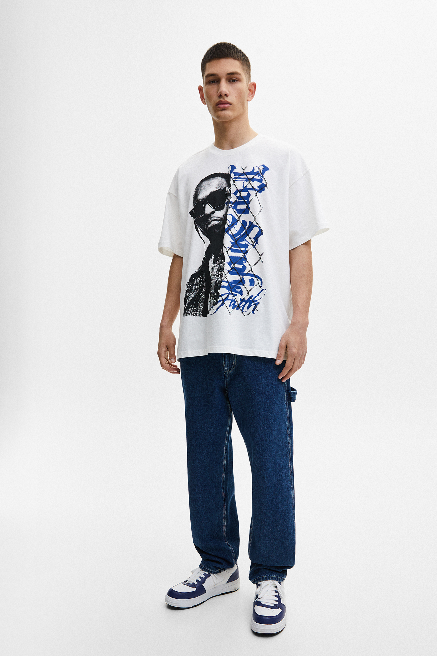 Camiseta Pop Smoke gráfico - PULL\u0026BEAR