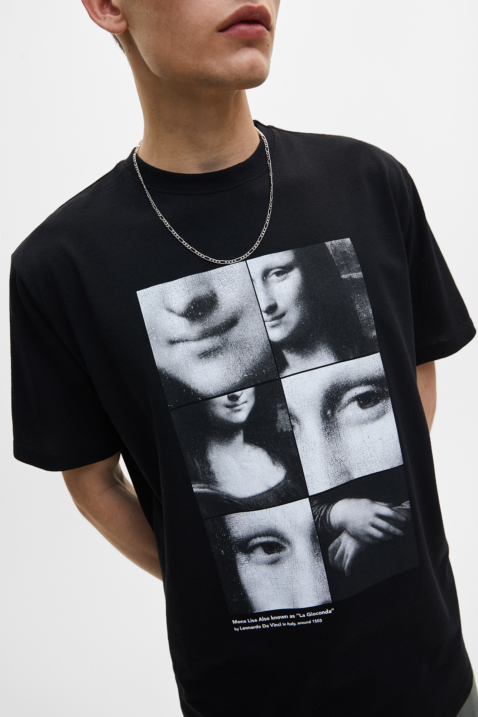 Camiseta Mona Lisa mosaico - PULL\u0026BEAR