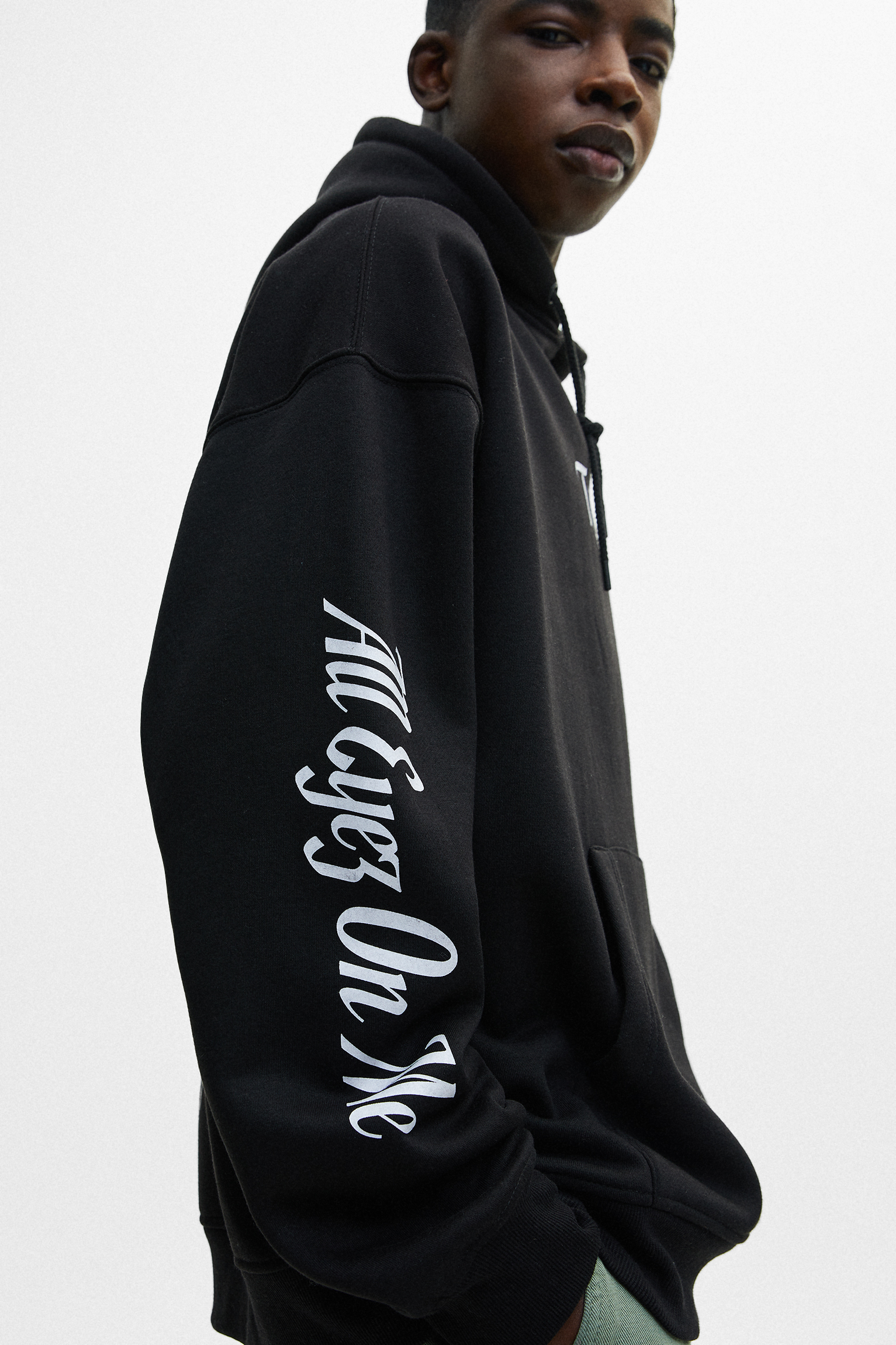 drawstring pullover moletom com capuz