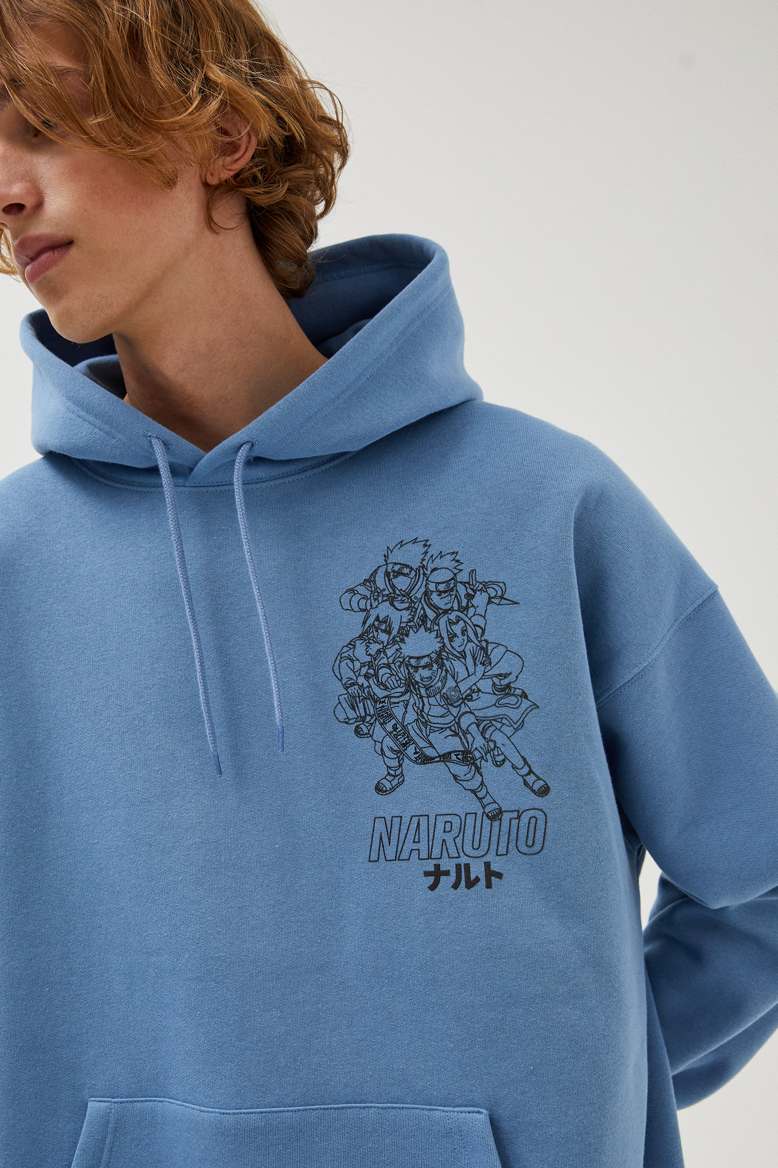 Sudadera estampado Naruto celeste - PULL\u0026BEAR