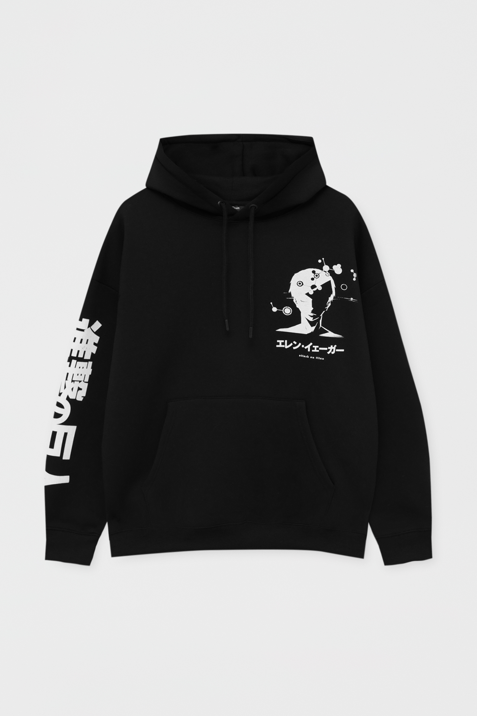 Sudadera negra Shingeki no Kyojin - PULL\u0026BEAR