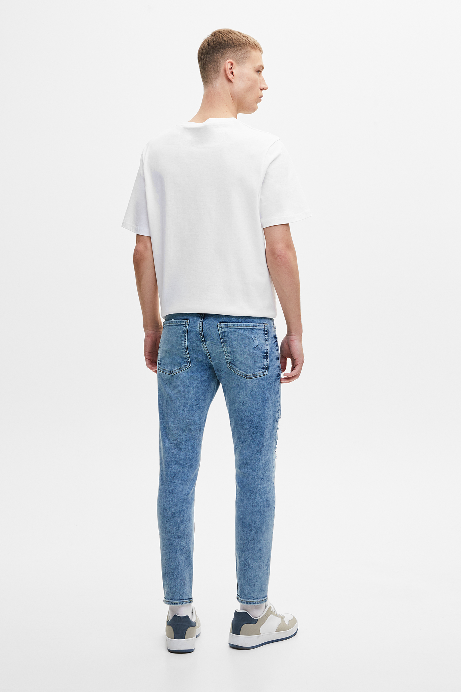 Jeans súper skinny detalle rotos premium - PULL\u0026BEAR