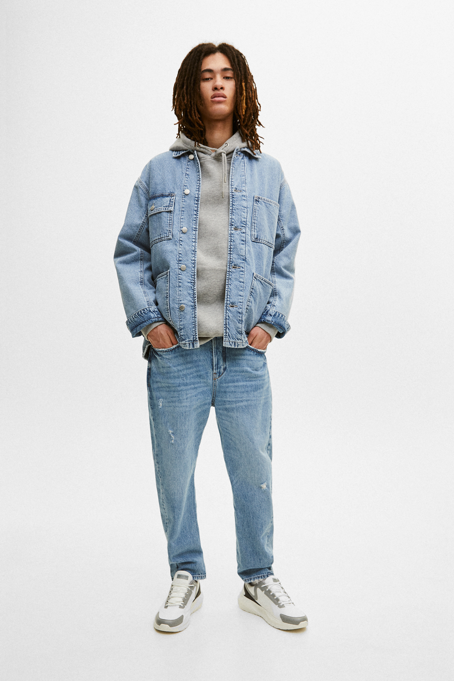 Jeans corte carrot - PULL\u0026BEAR