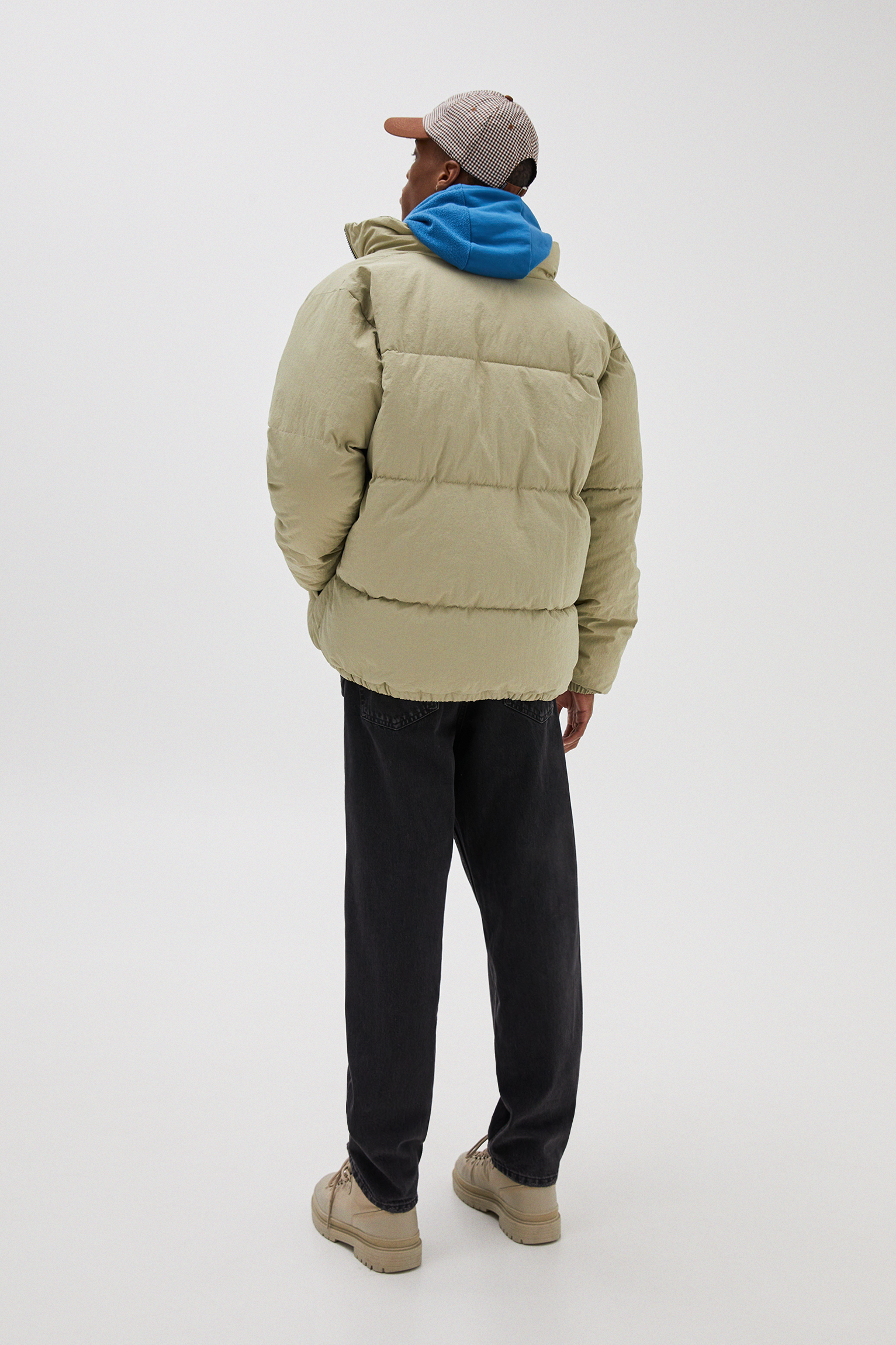 fleece lined puffer coat