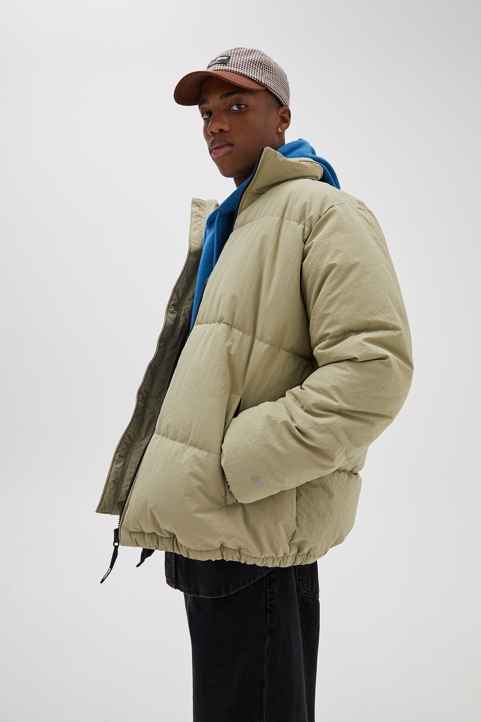 fleece lined puffer jacket