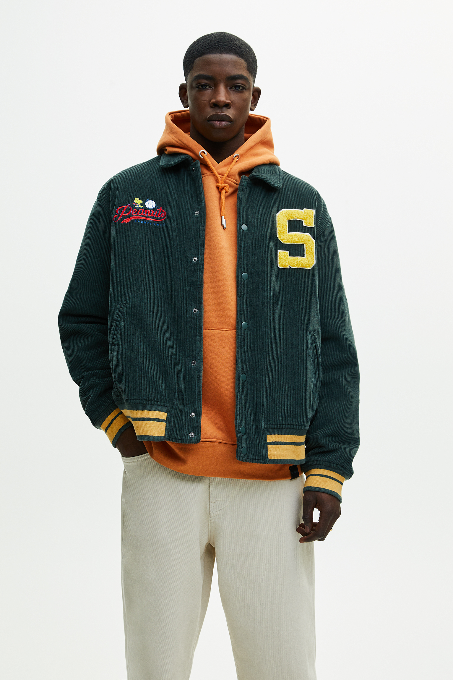 varsity jacket pull and bear