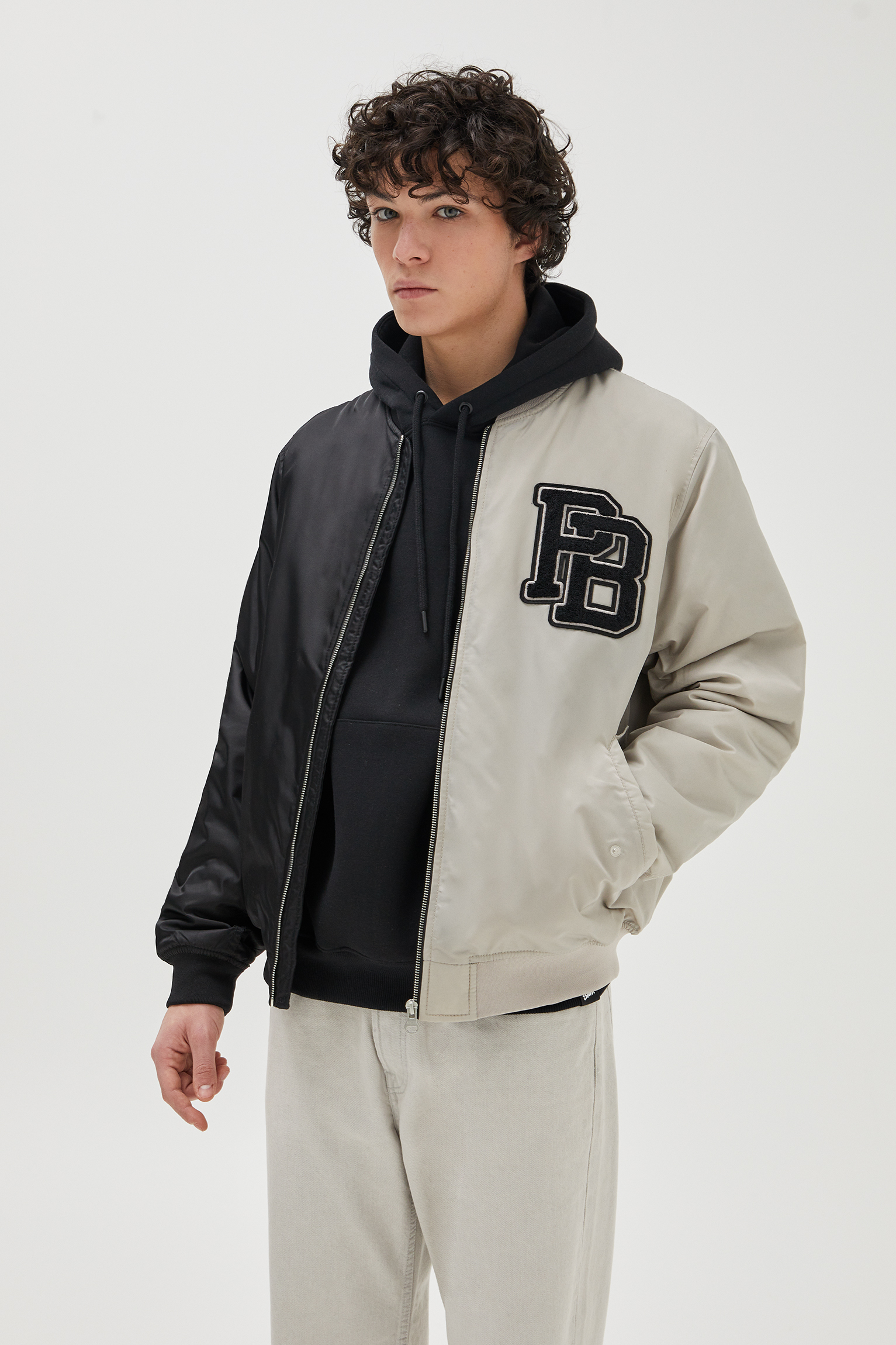 pull and bear colour block jacket