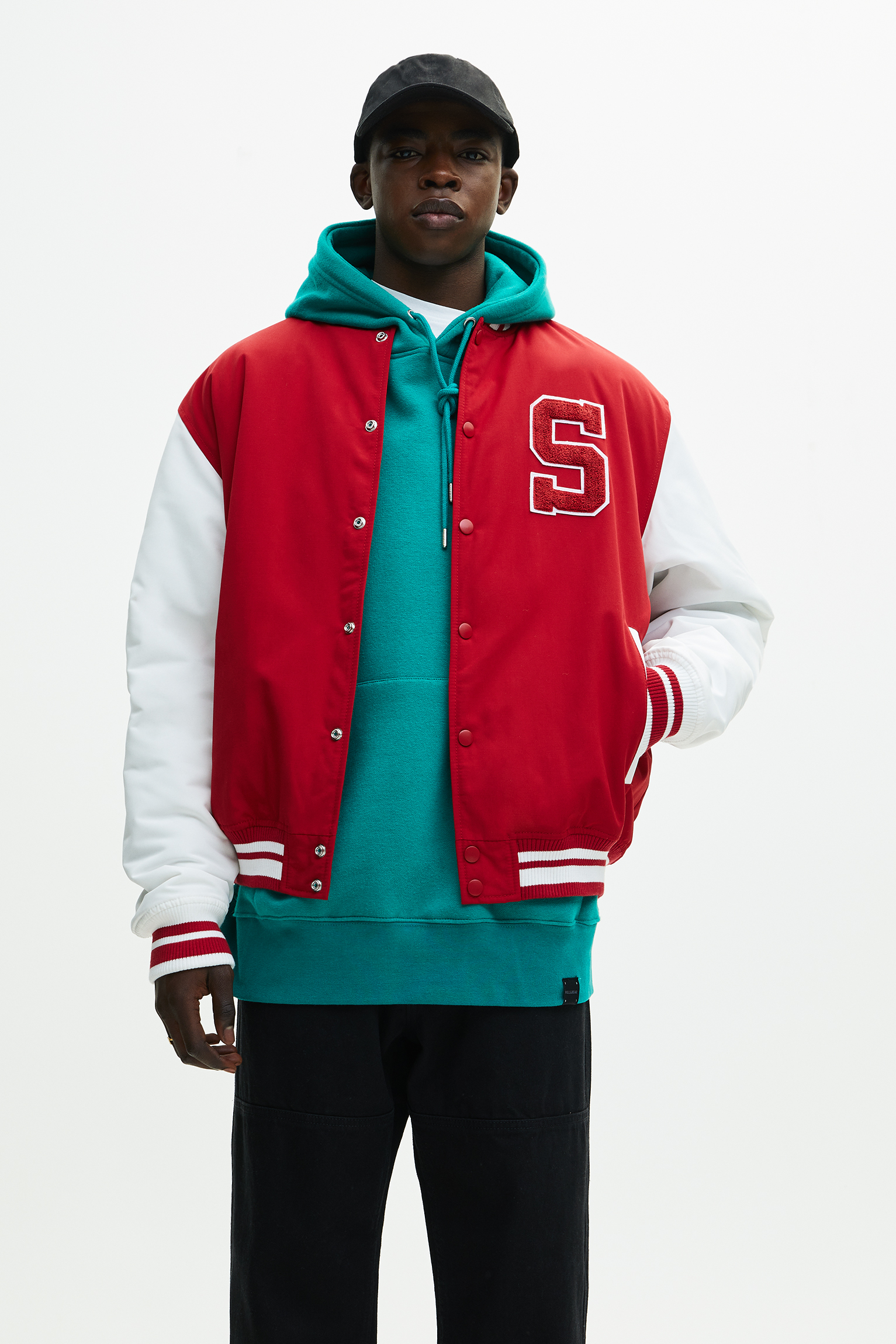 pull and bear varsity jacket