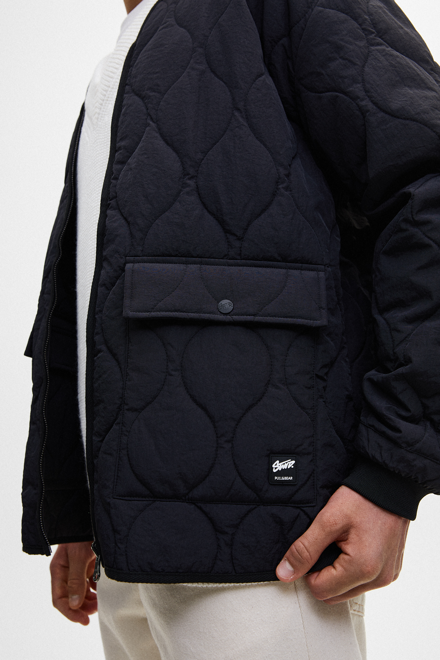 pull and bear quilted jacket