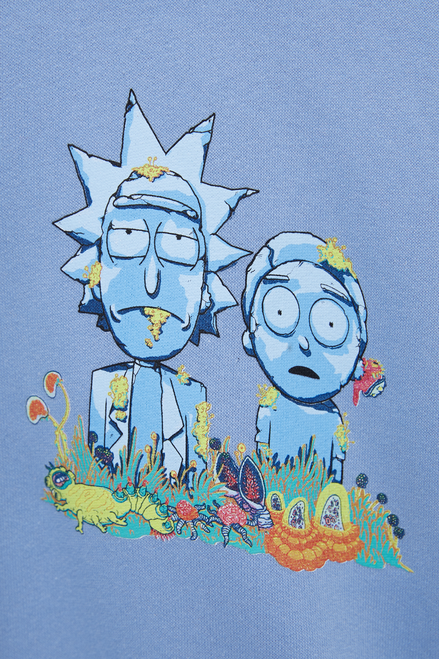 Hombre PULL\u0026BEAR Sudadera azul Rick \u0026 Morty | Sudaderas \u003c ExtraLabs Software