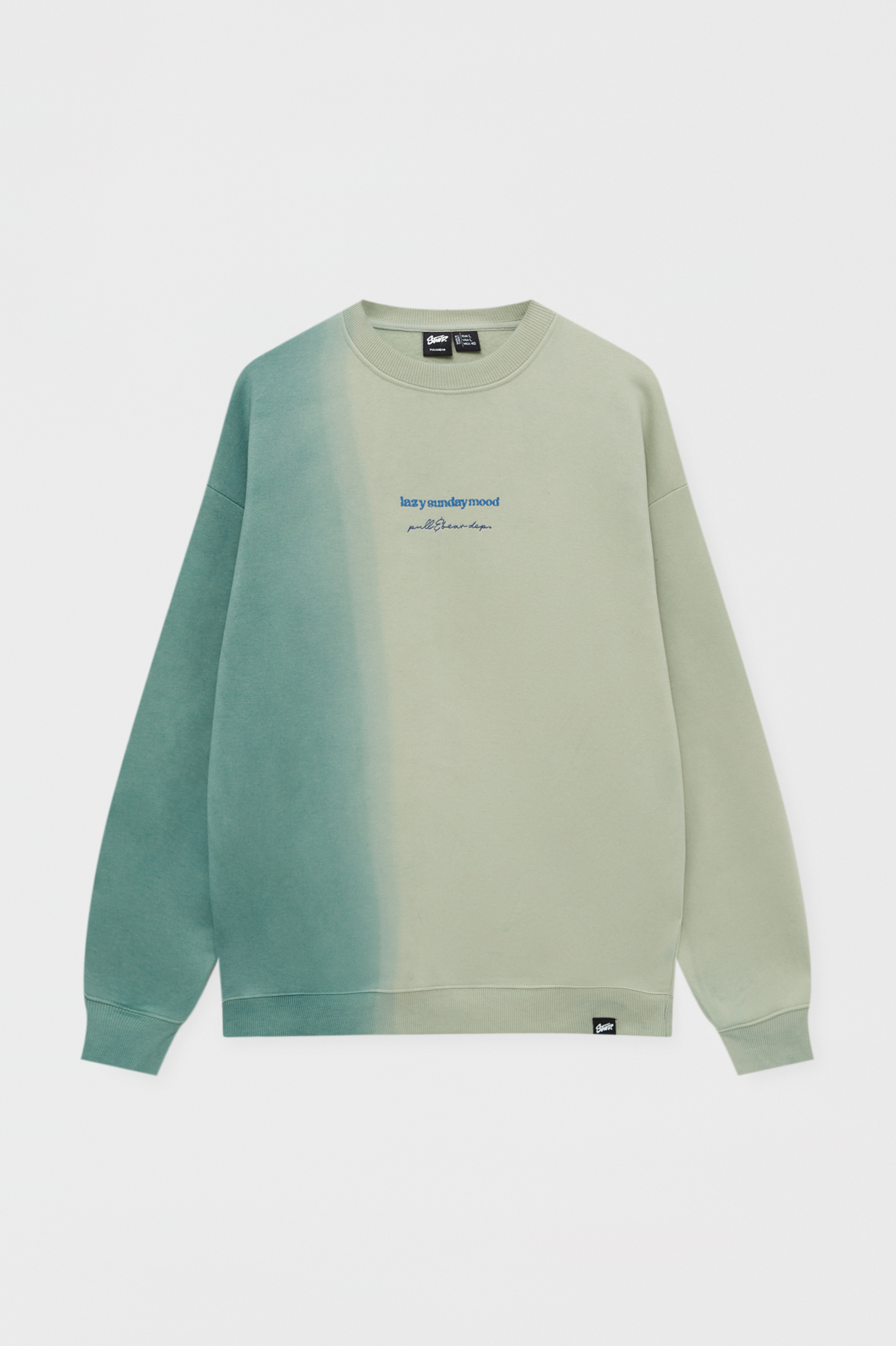 Hombre PULL\u0026BEAR Sudadera tie-dye texto bordado | Sudaderas \u003c ExtraLabs  Software