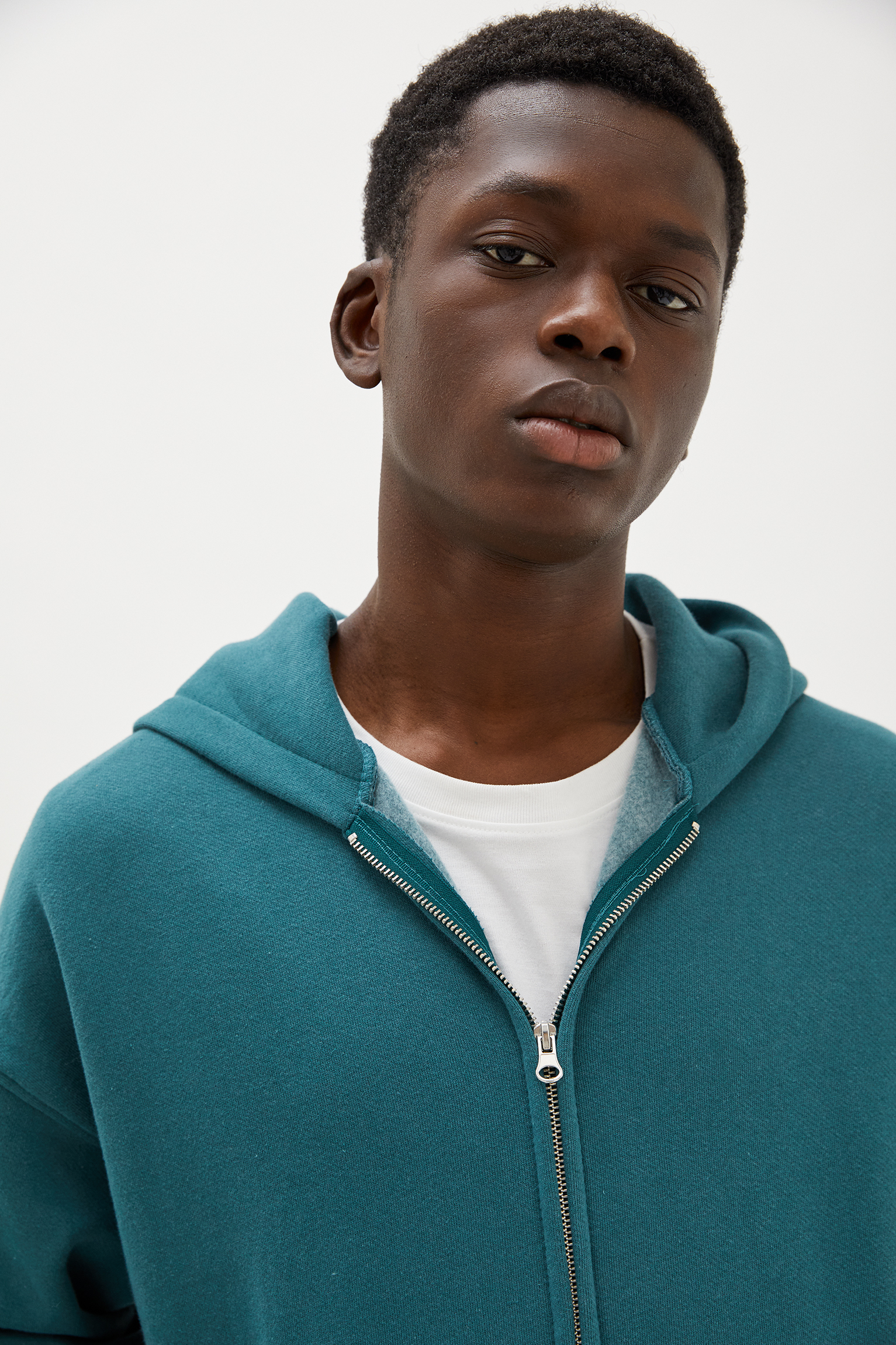 Sudadera capucha cremallera oversize - PULL\u0026BEAR