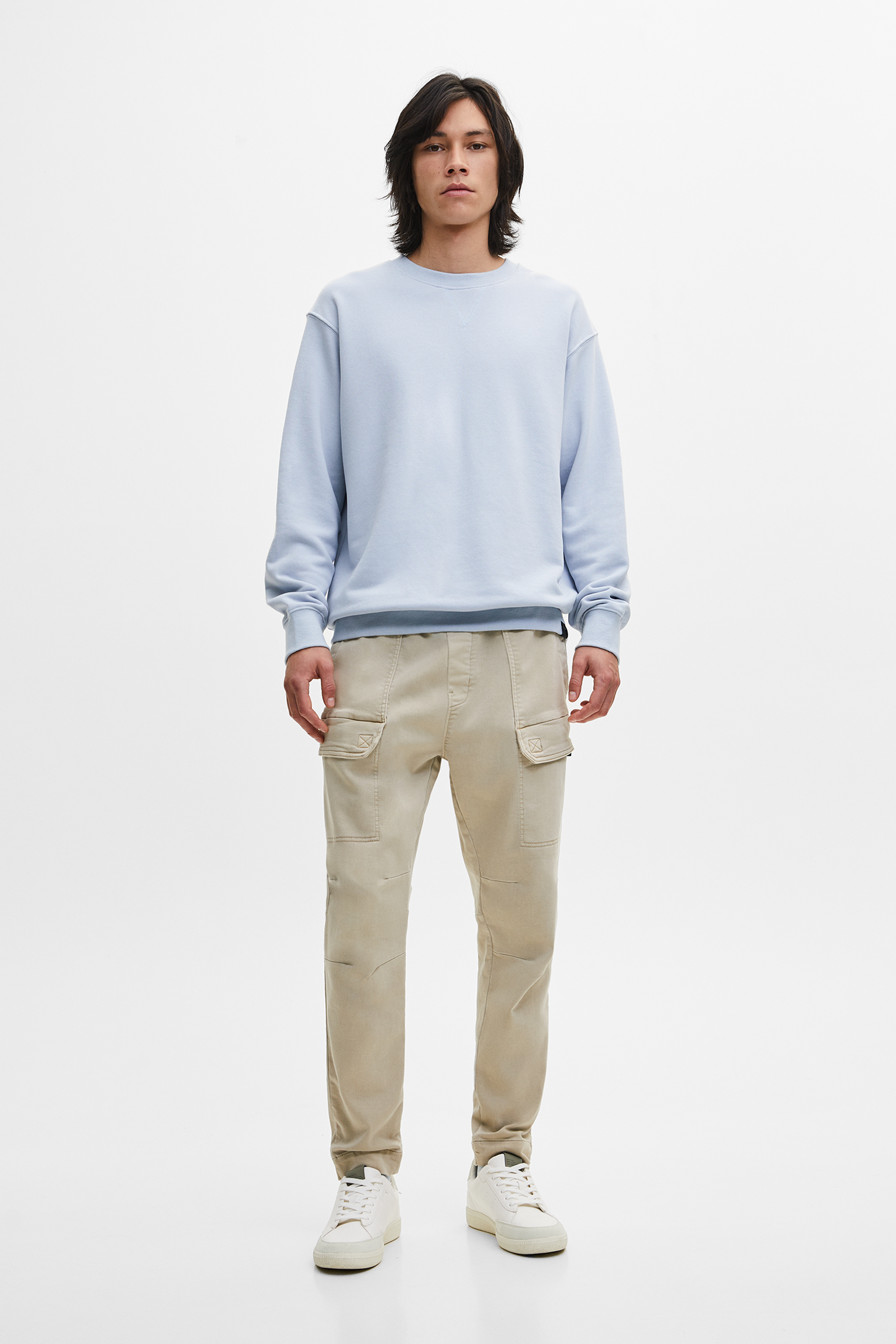 Pantalón cargo soft knit - PULL\u0026BEAR