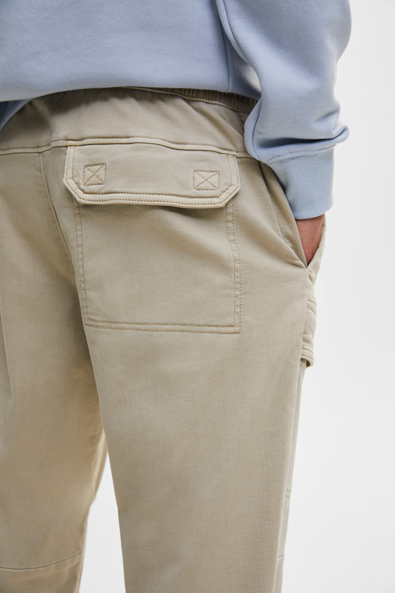 Pantalón cargo soft knit - PULL\u0026BEAR