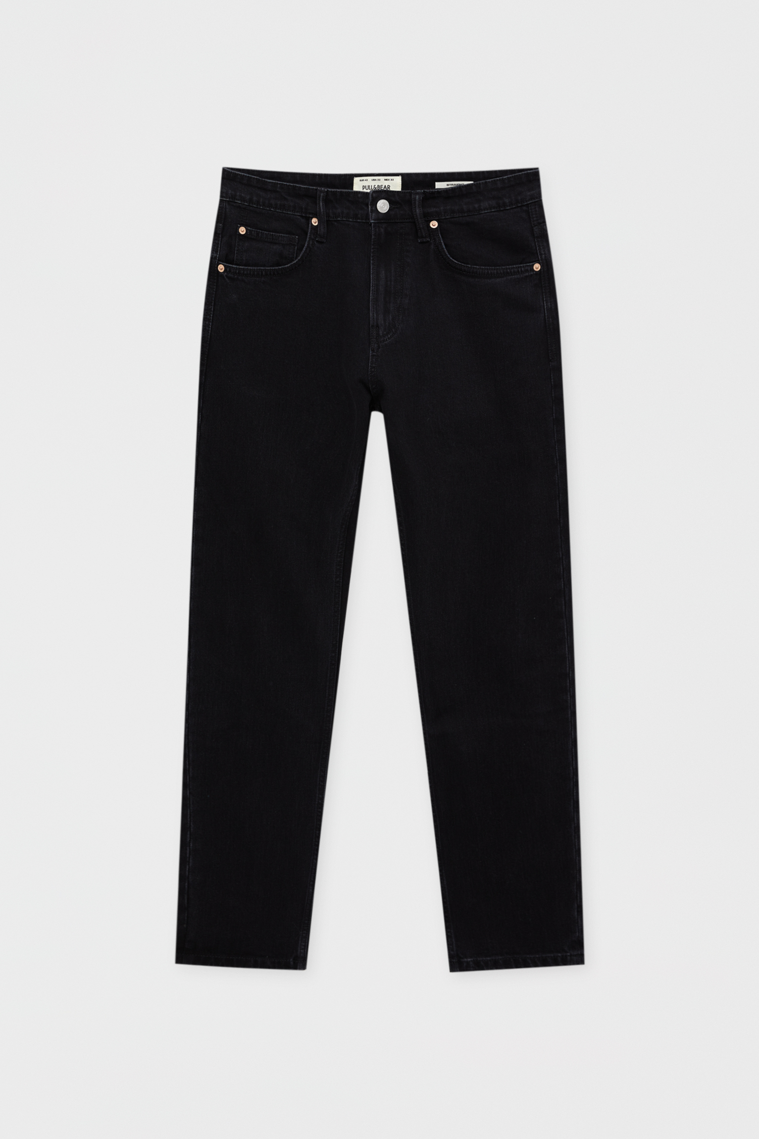 Jeans negros comfort fit - PULL\u0026BEAR