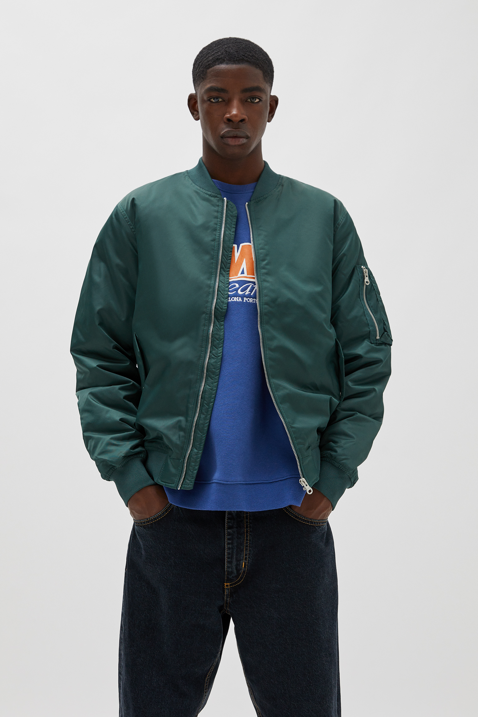 pull & bear bomber jacket