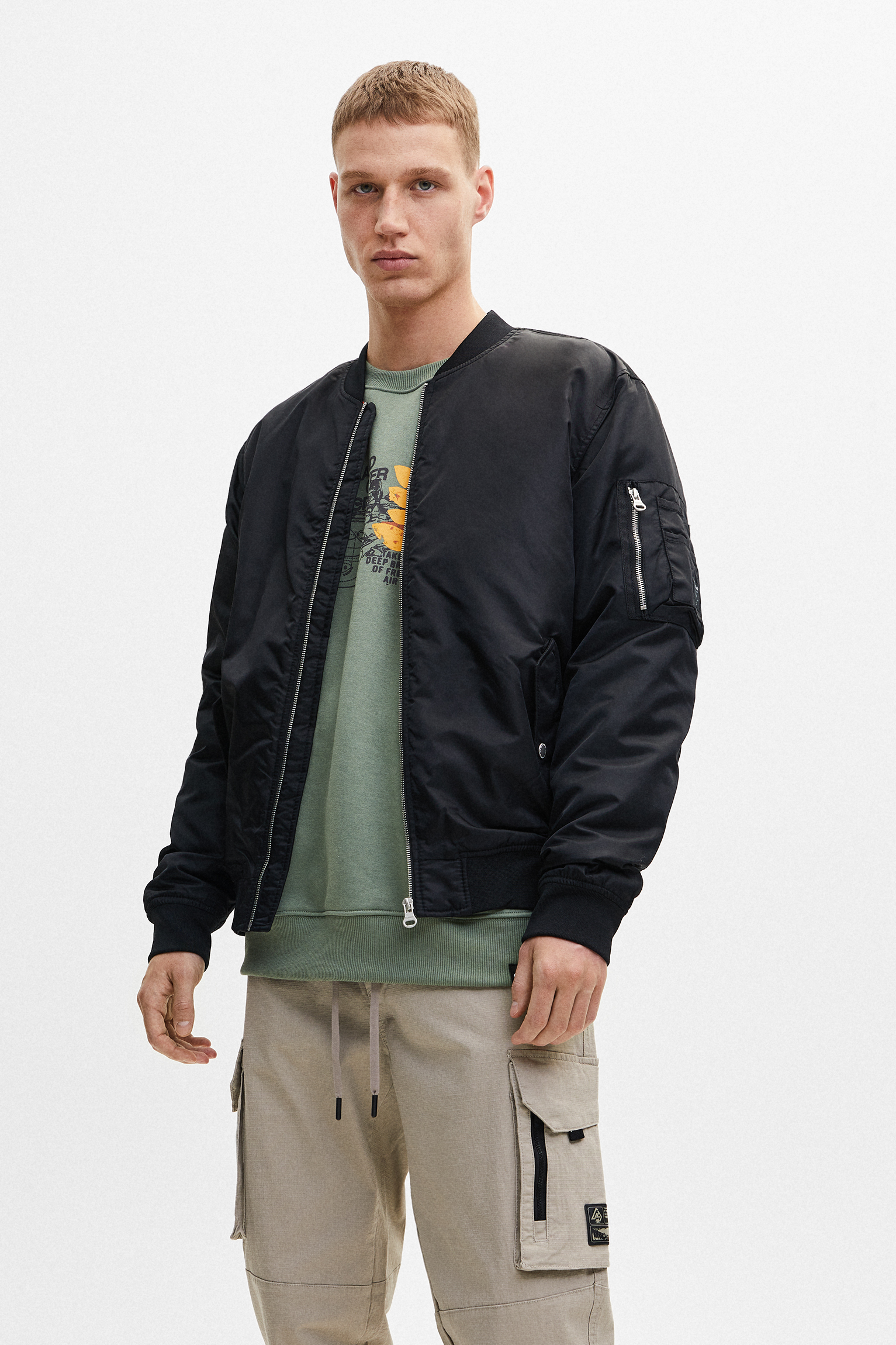 pull and bear bomber jacket