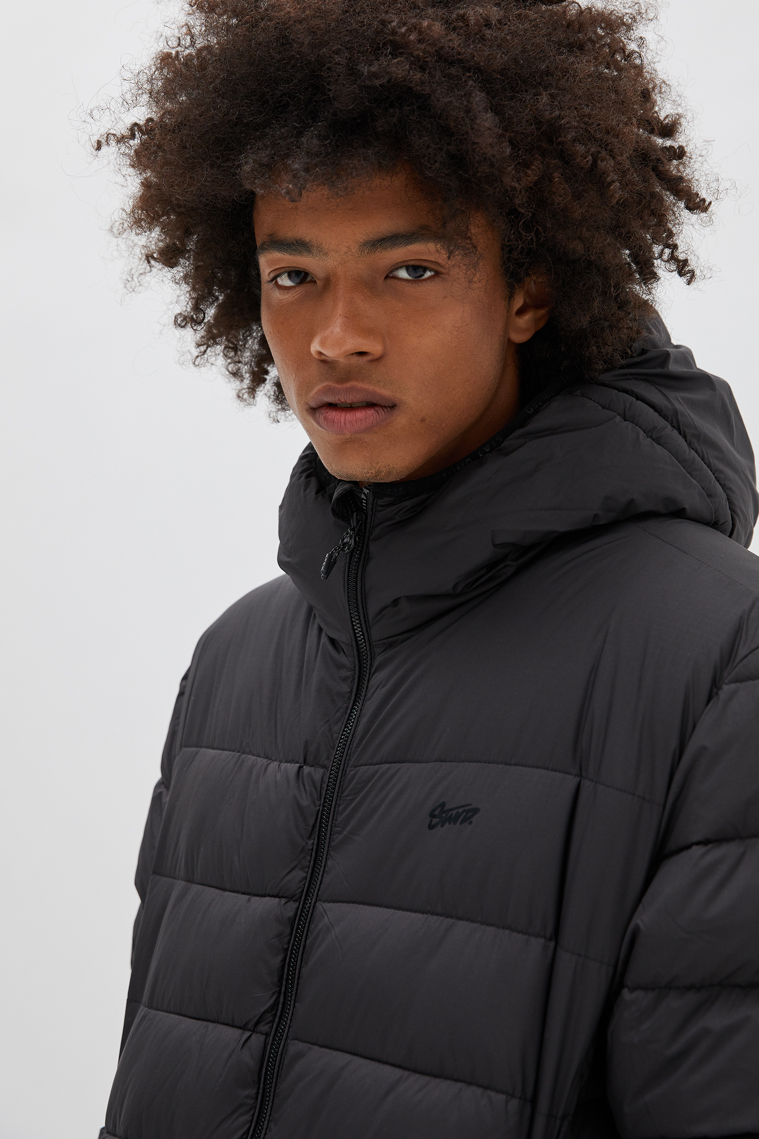 light padded jacket with hood