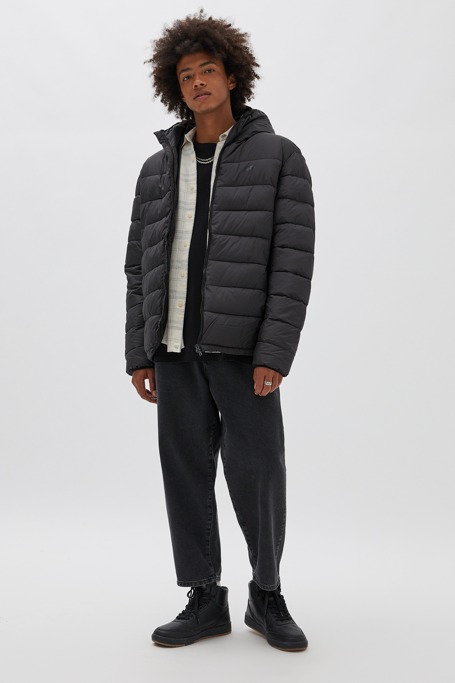 lightweight contrast parka