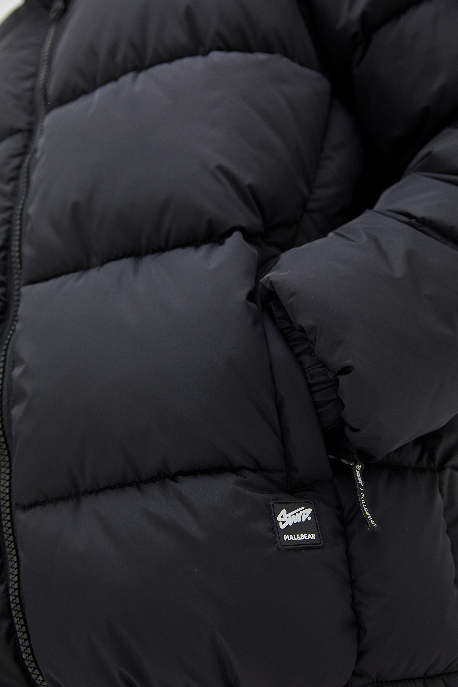 pull and bear high collar puffer jacket