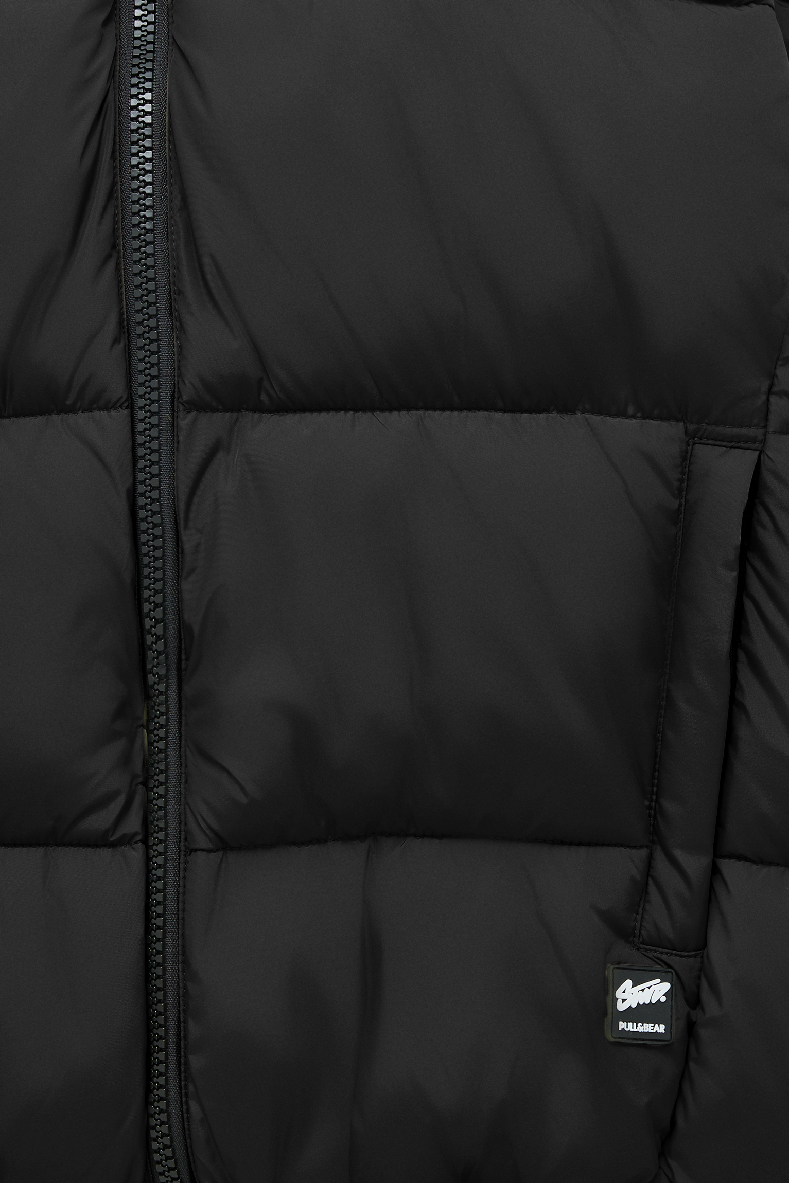 pull and bear high collar puffer jacket