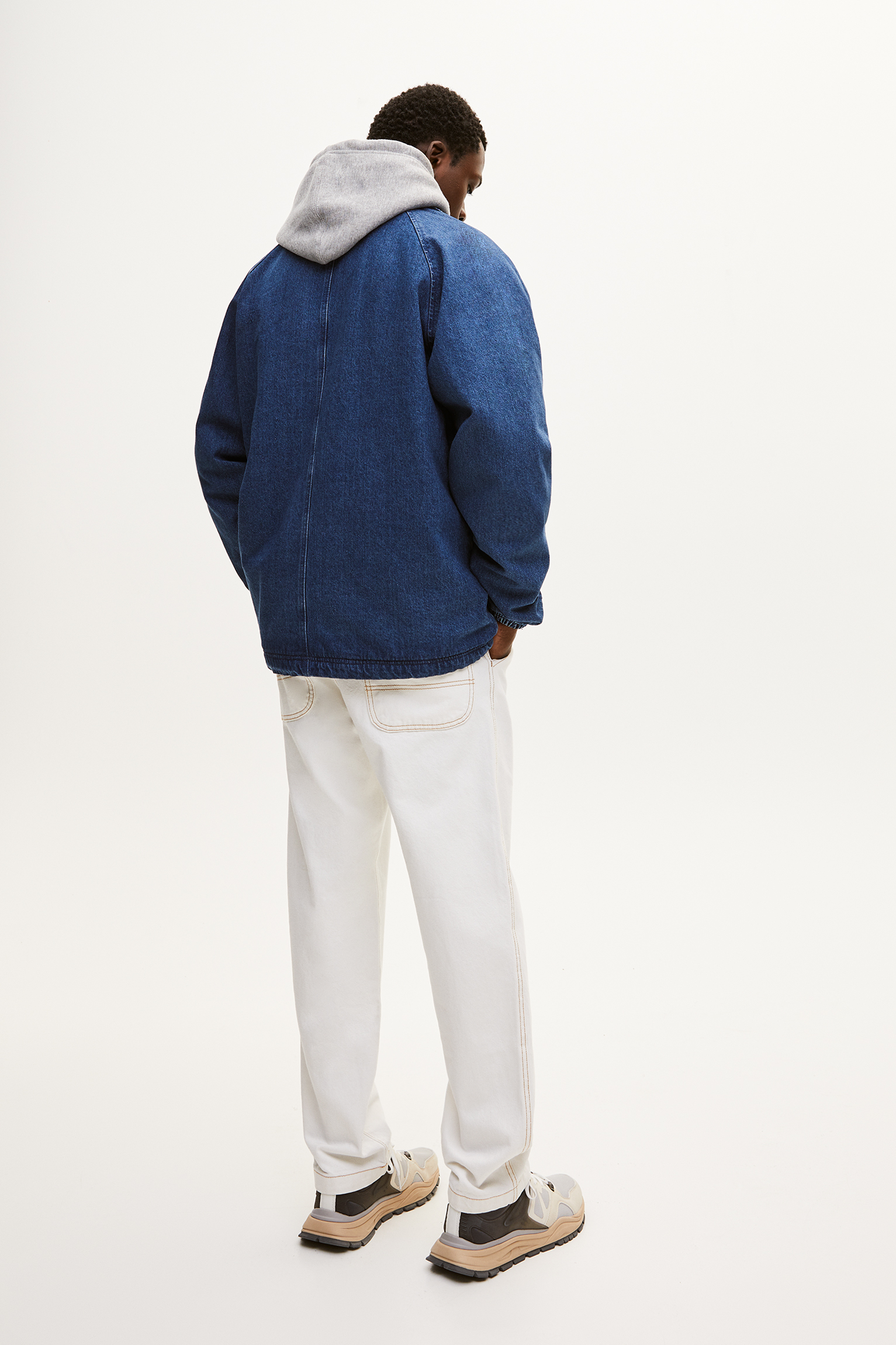 pull and bear oversized denim jacket