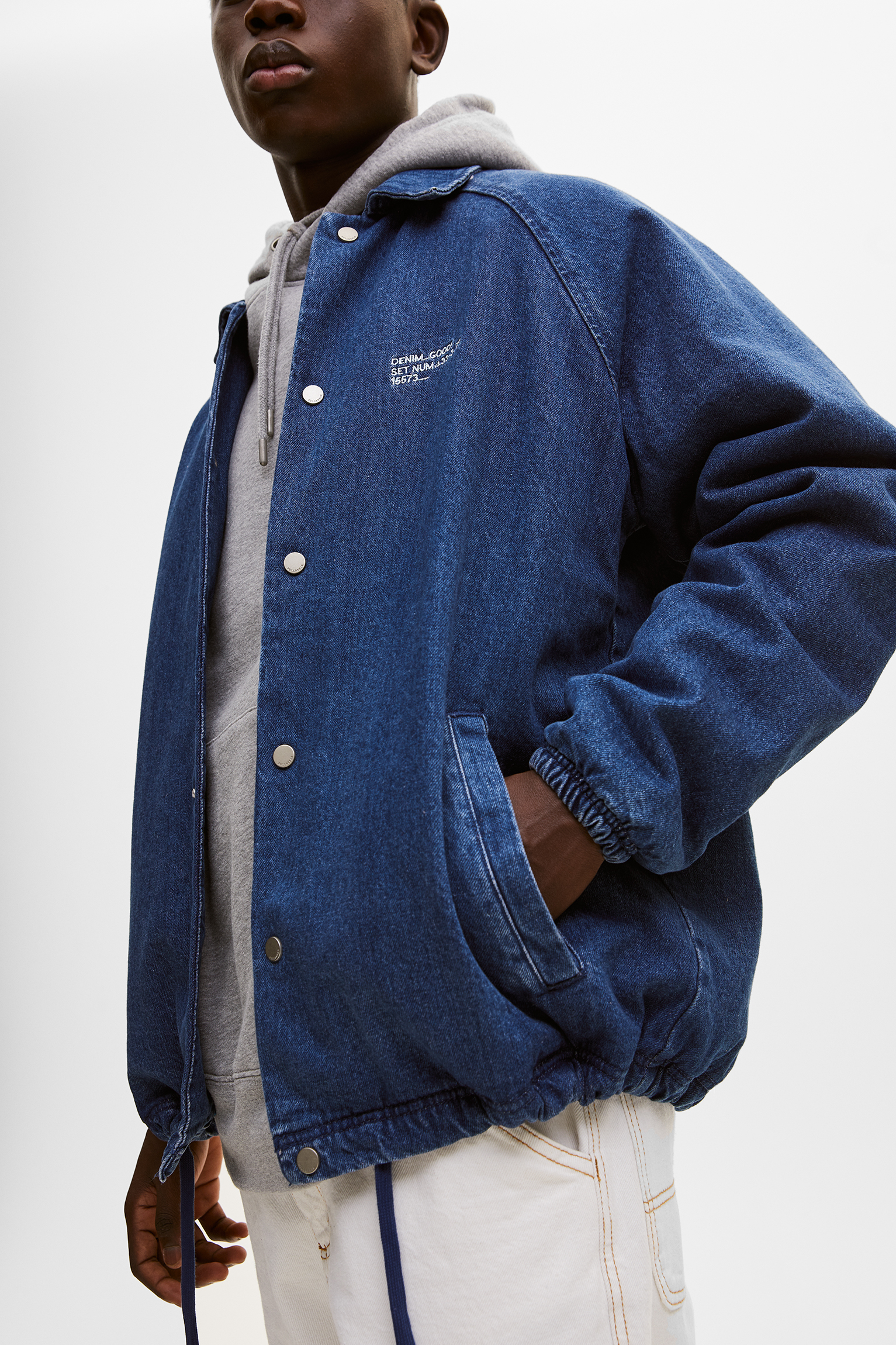 obey division denim jacket