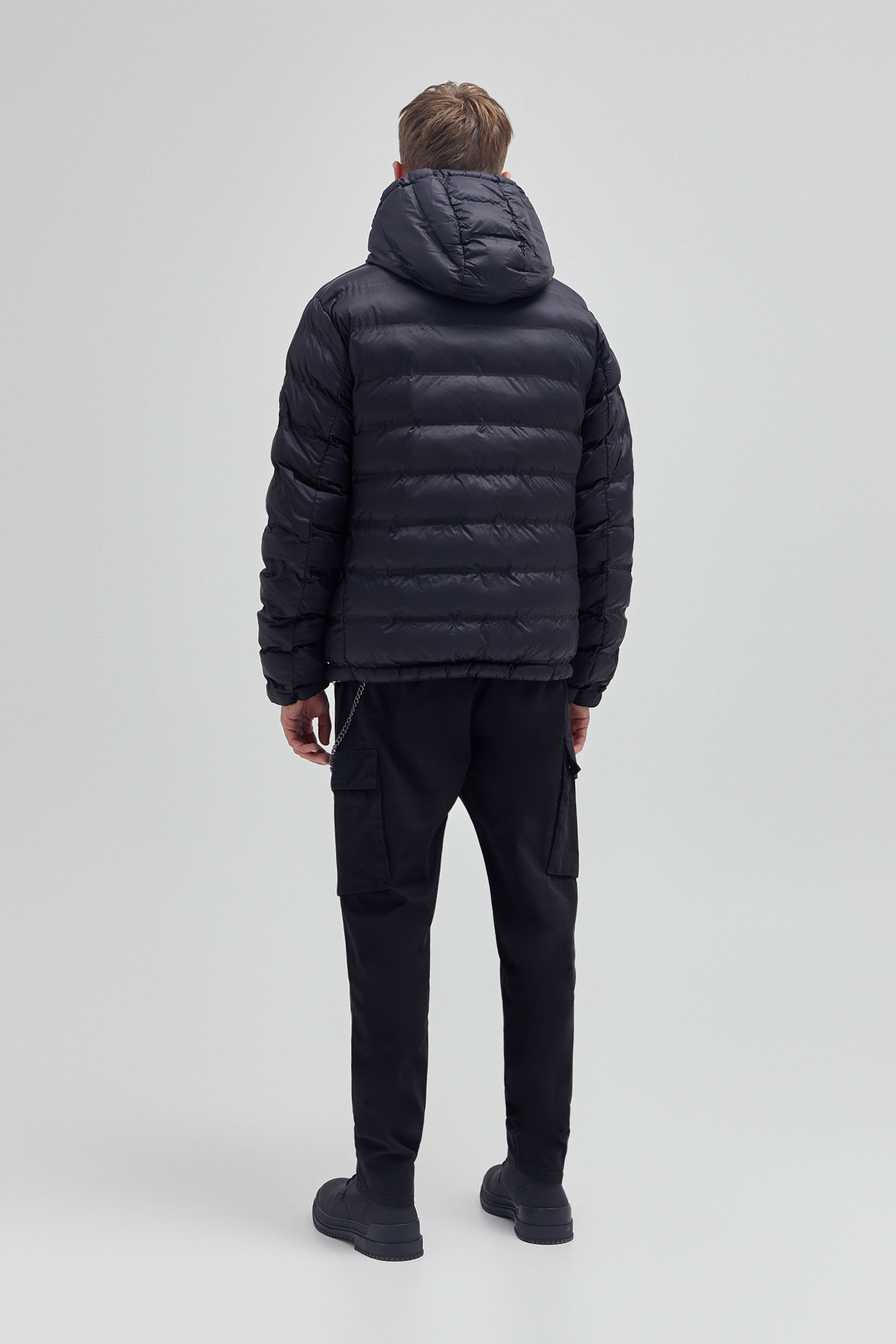 calf length down jacket